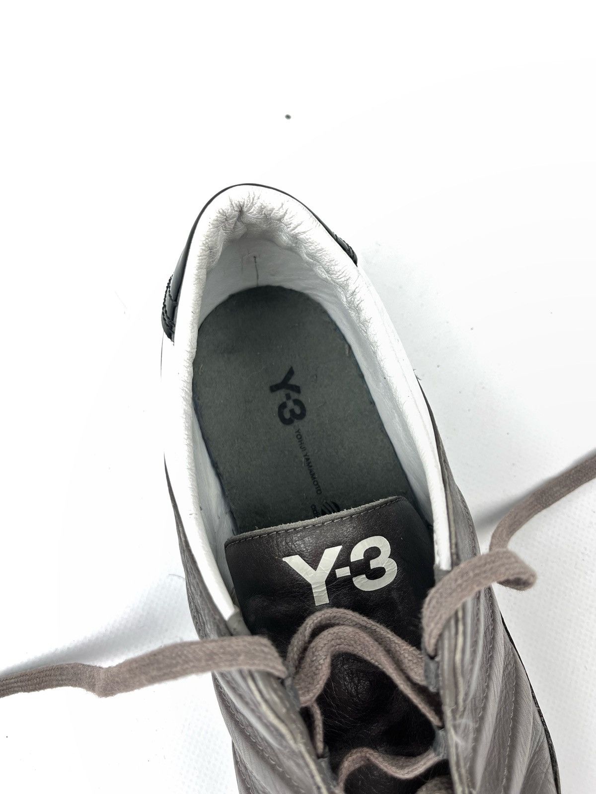 Adidas × Y-3 Adidas Y-3 Yohji Yamamoto 2012 low leather sneakers shoes Size US 10.5 / EU 43-44 - 7 Thumbnail