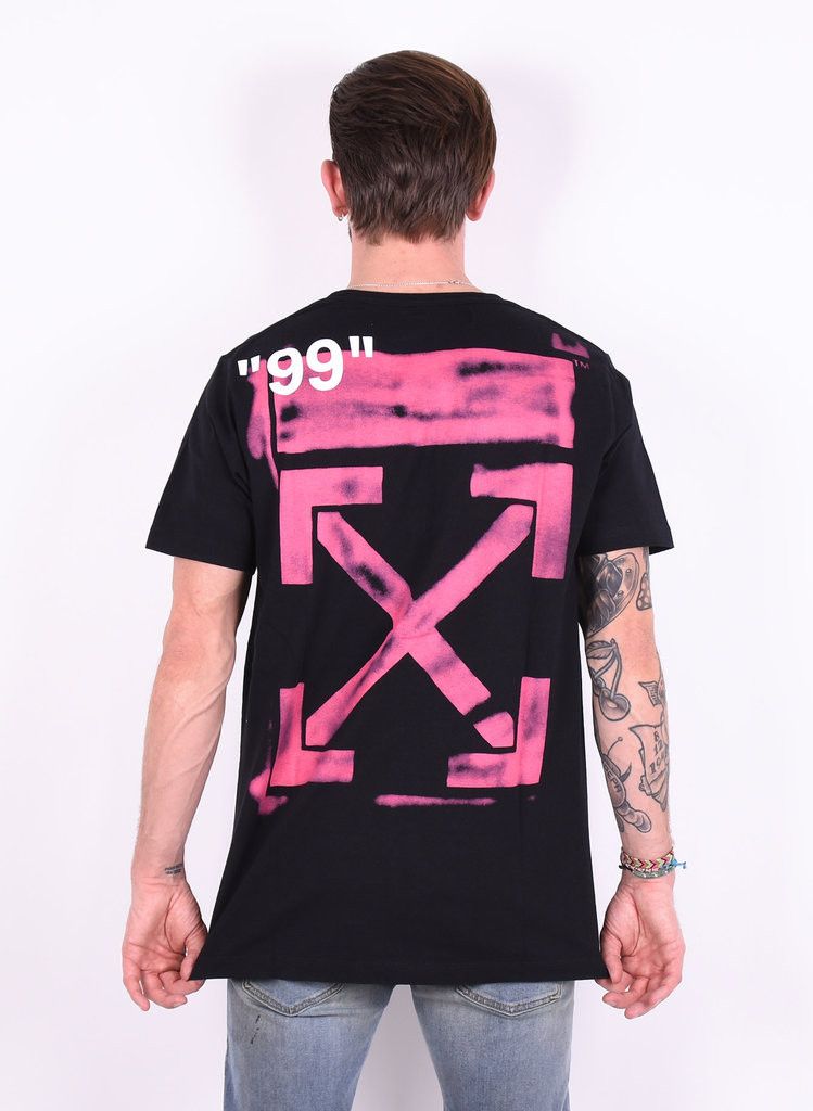 Off-White 🔥[SALE]🔥 Off-White Black Stencil Logo Slim Tee Size US XXS / EU 40 - 1 Thumbnail