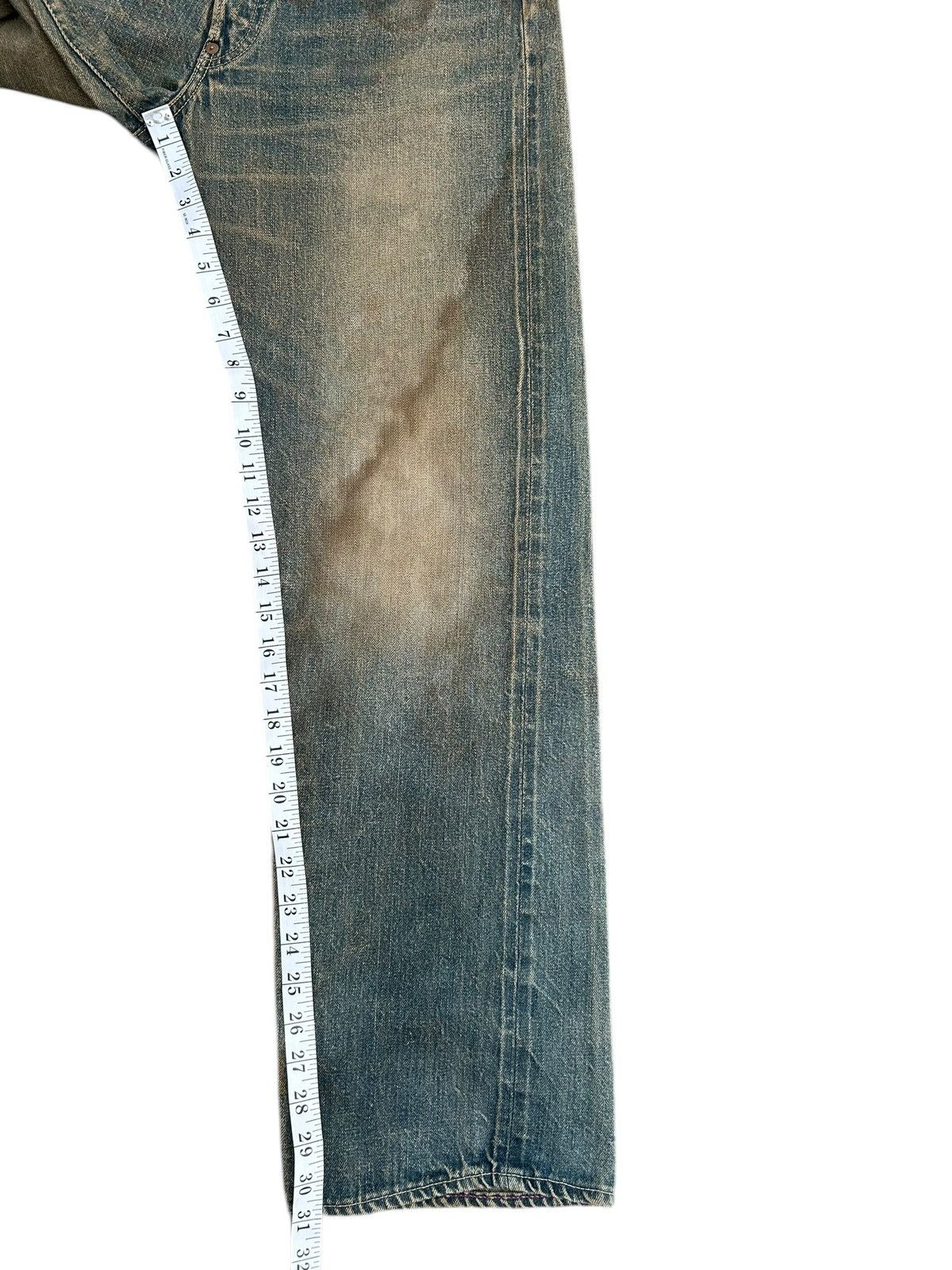 Kapital Vintage The Blue of an Selvedge Distressed Rusty Denim Jeans Size US 32 / EU 48 - 20 Thumbnail