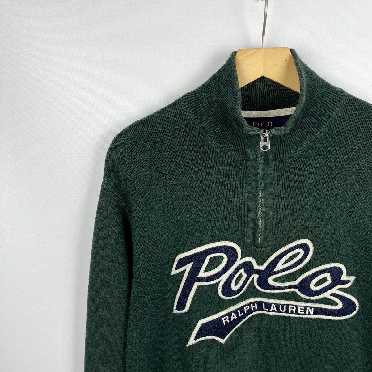 Polo Ralph Lauren Vintage Polo Ralph Lauren big logo 1/4 zip sweater 90’s Size US M / EU 48-50 / 2 - 5 Thumbnail