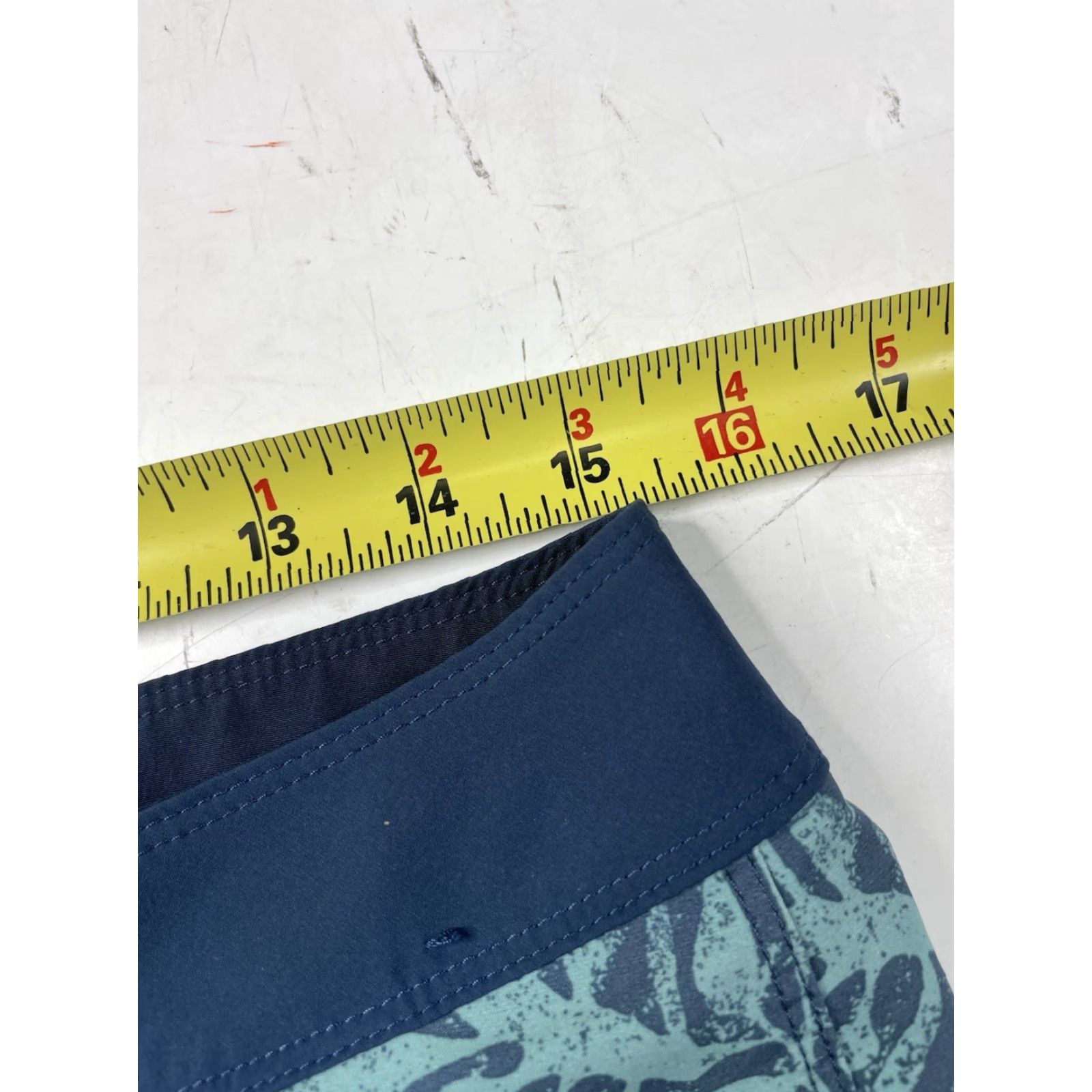 Patagonia Patagonia Men's Board Shorts 30 18" Stretch Hydropeak Kelp Blocked Crater Blue Sandy Kelp Floral Pattern Beach Outdoor Swimming Bottom Mens Size US 30 / EU 46 - 3 Thumbnail