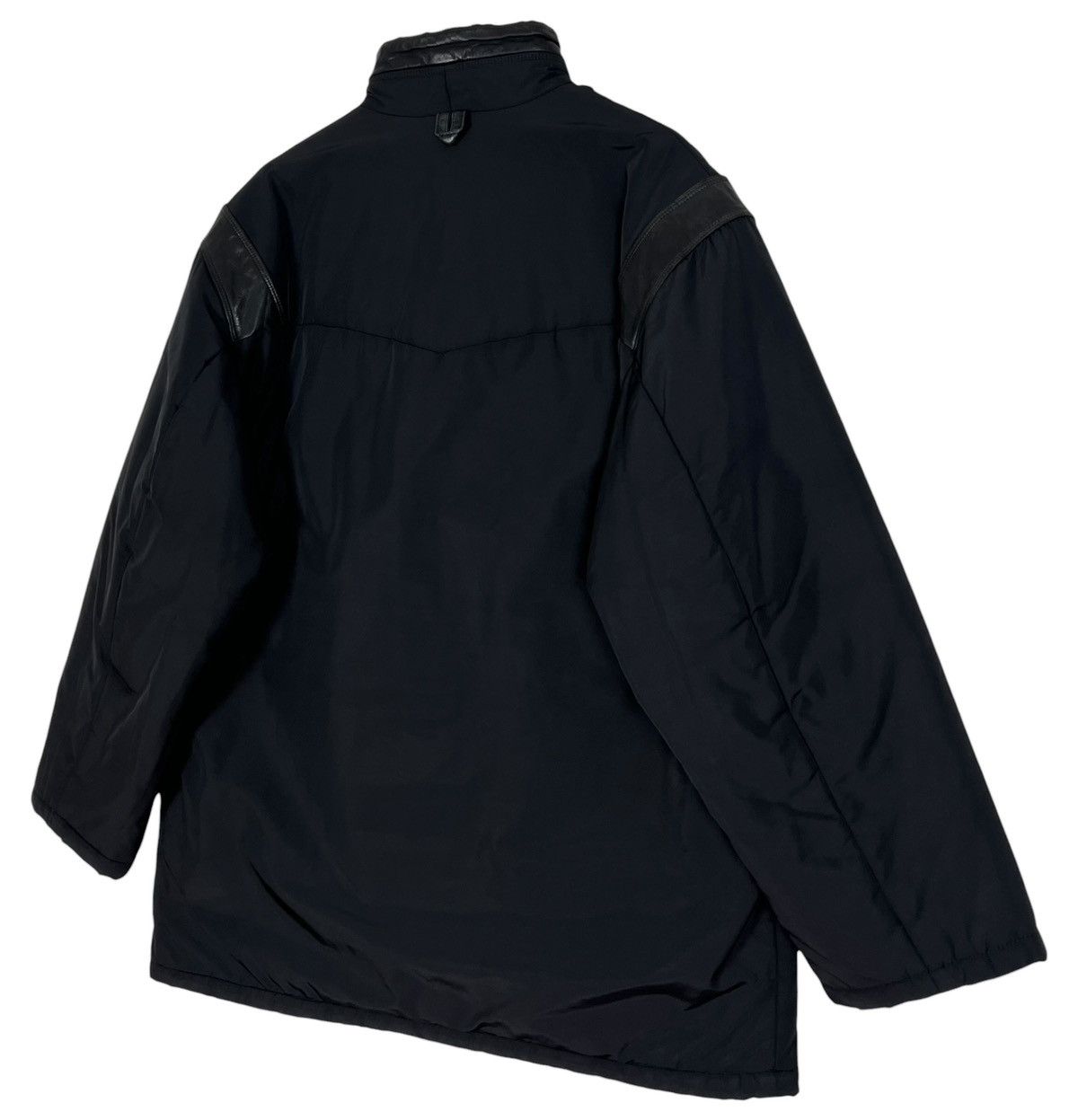 Gimo's Vintage Gimo’s Technical Jacket Black Leather Designer Coat Size US L / EU 52-54 / 3 - 5 Thumbnail