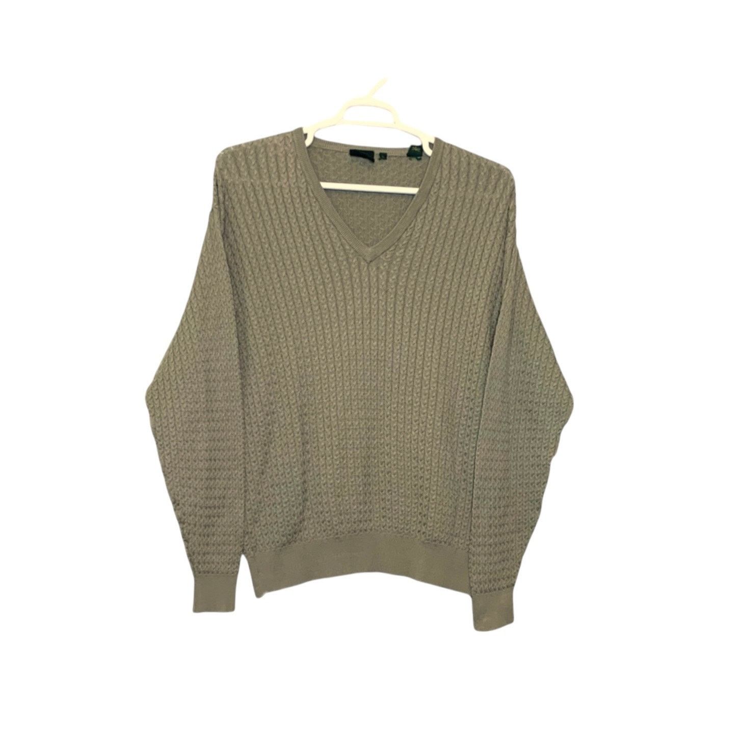 Bobby Jones Bobby Jones beige cotton V neck long sleeves sweater size XL Size US XL / EU 56 / 4 - 6 Thumbnail