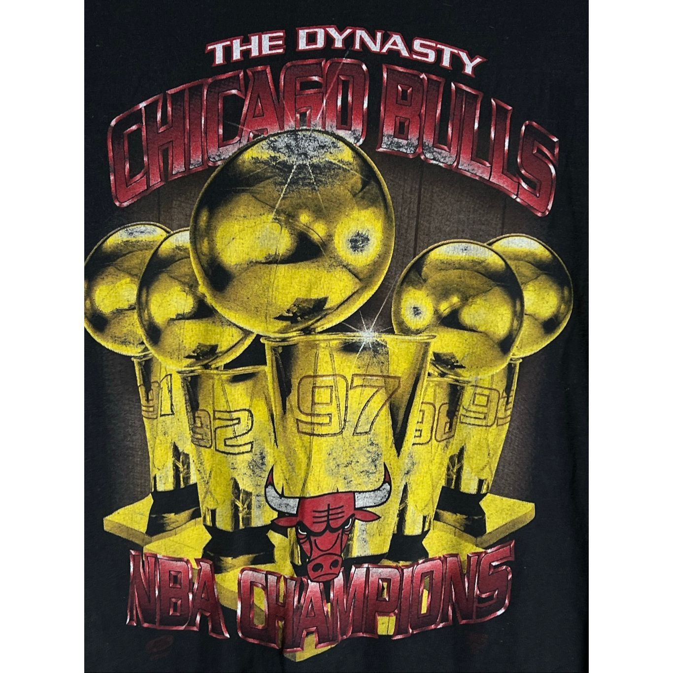 Starter Vintage Starter NBA Chicago Bulls Championship Dynasty Tee Size US XL / EU 56 / 4 - 2 Thumbnail
