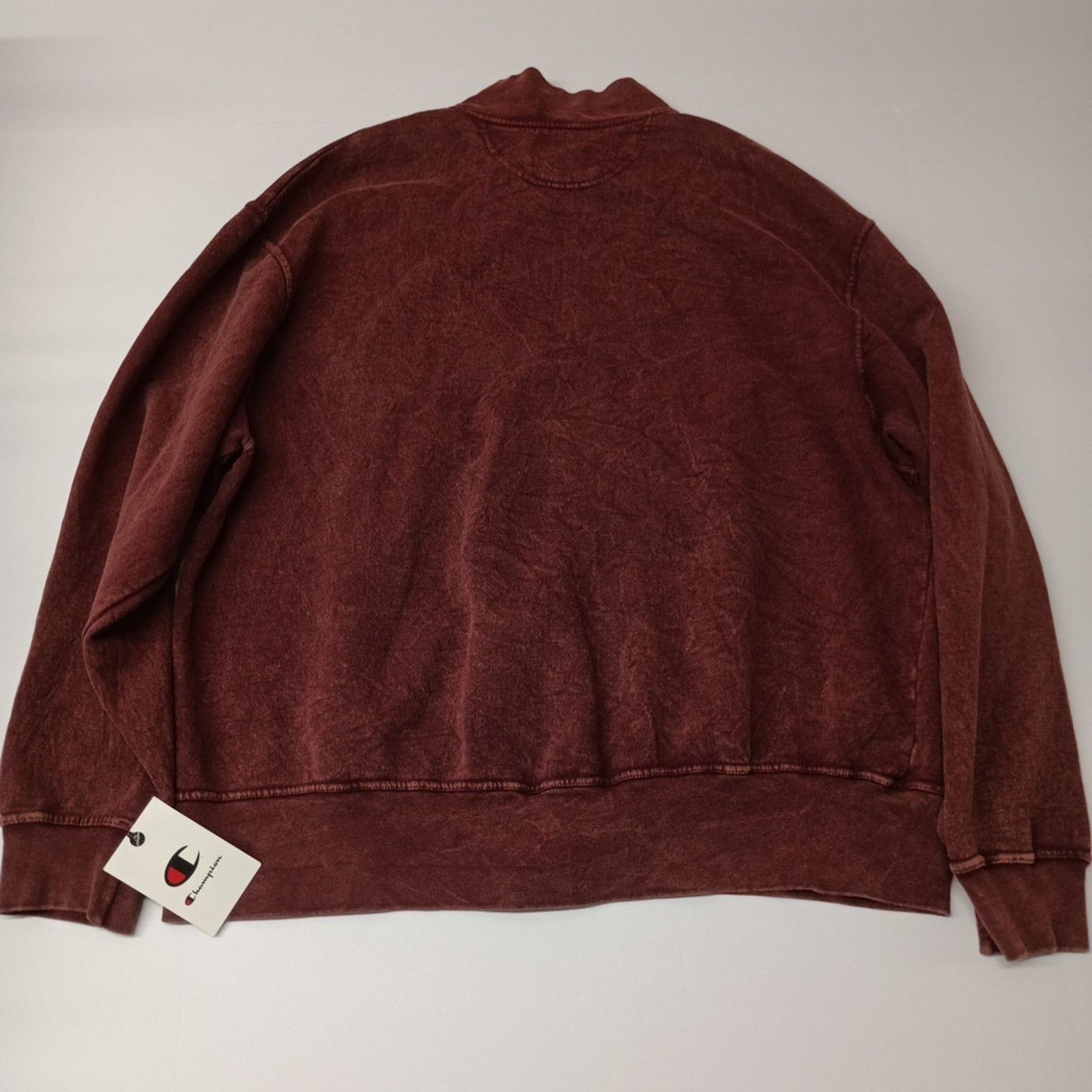 Champion Champion Full Zip Mockneck Sweatshirt Maroon Size L Large Size US L / EU 52-54 / 3 - 9 Thumbnail