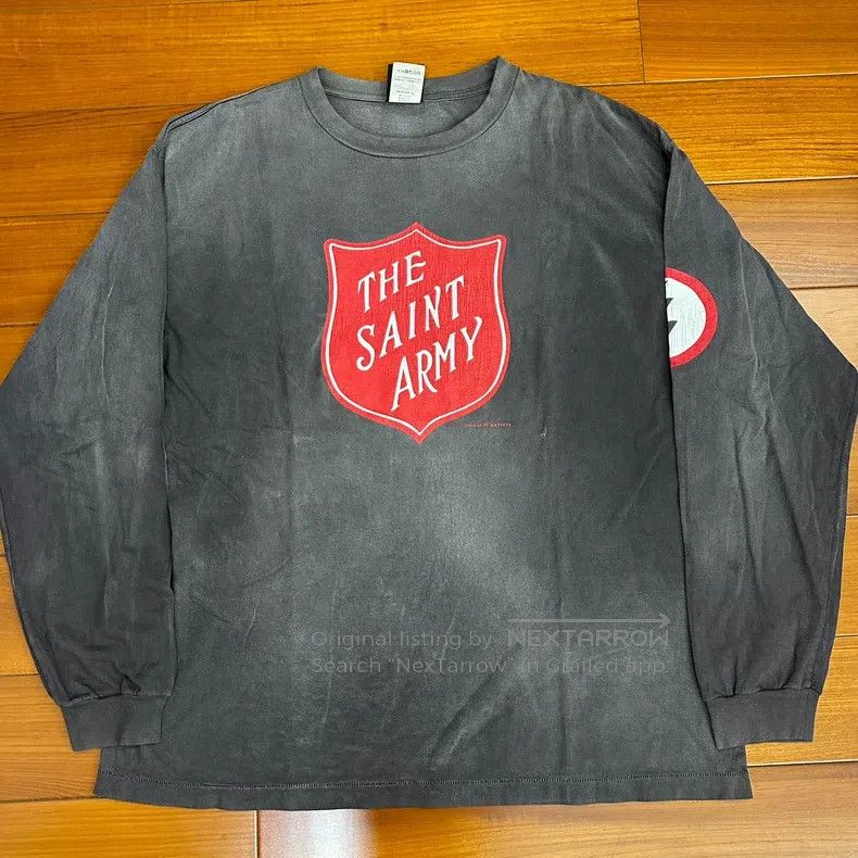 Saint Michael Saint Michael Highway license plate black and red washed Size US XXL / EU 58 / 5 - 2 Thumbnail