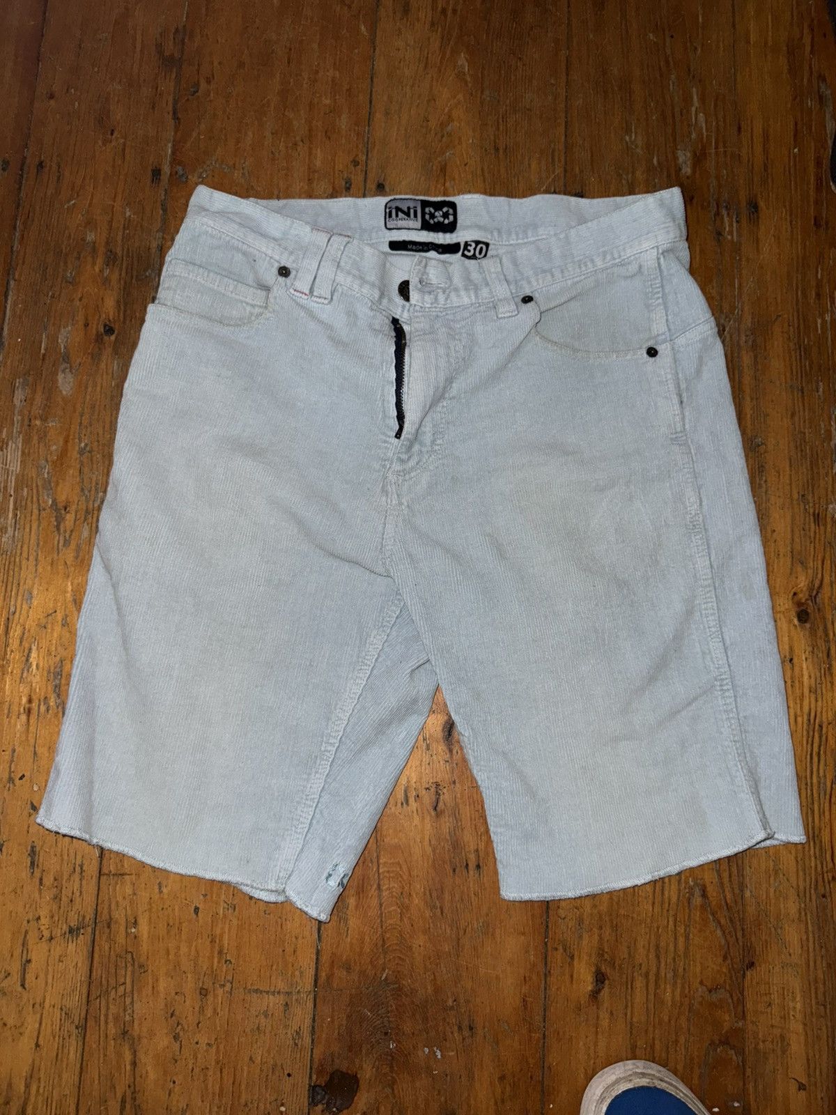 Other iNi Cooperative Men’s Light Blue Corduroy Shorts Size 30 Size US 30 / EU 46 - 1 Thumbnail