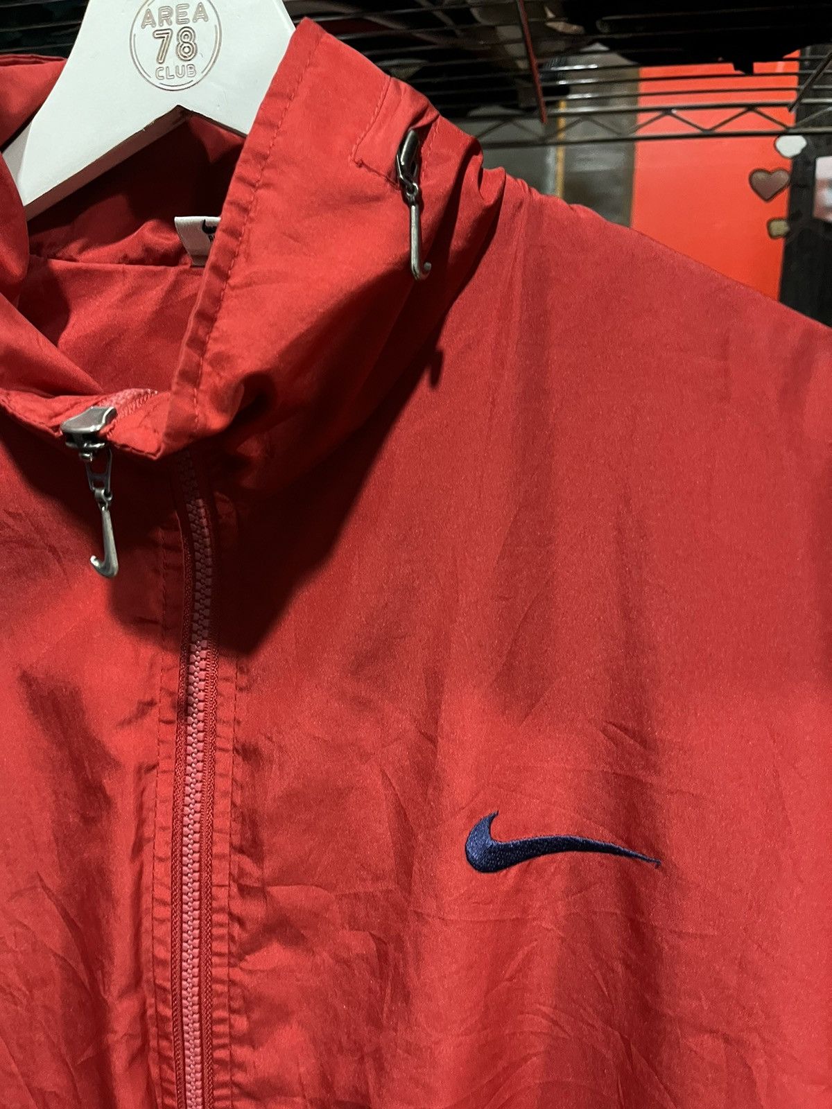 Nike × Vintage Nike Windbreaker Jacket Big Swoosh 90s Size US L / EU 52-54 / 3 - 3 Thumbnail