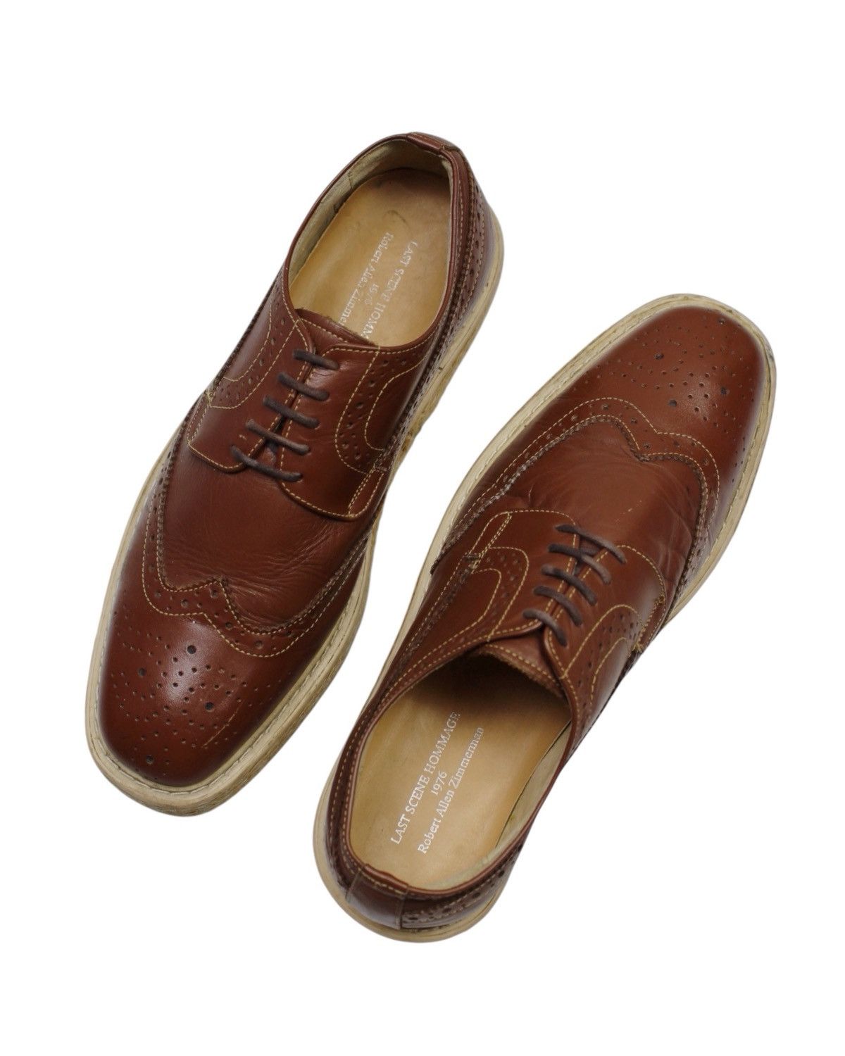 Designer × Japanese Brand 2000S LAST SCENE HOMMAGE PLATFORM LUG BROGUES Size US 8 / EU 41 - 6 Thumbnail