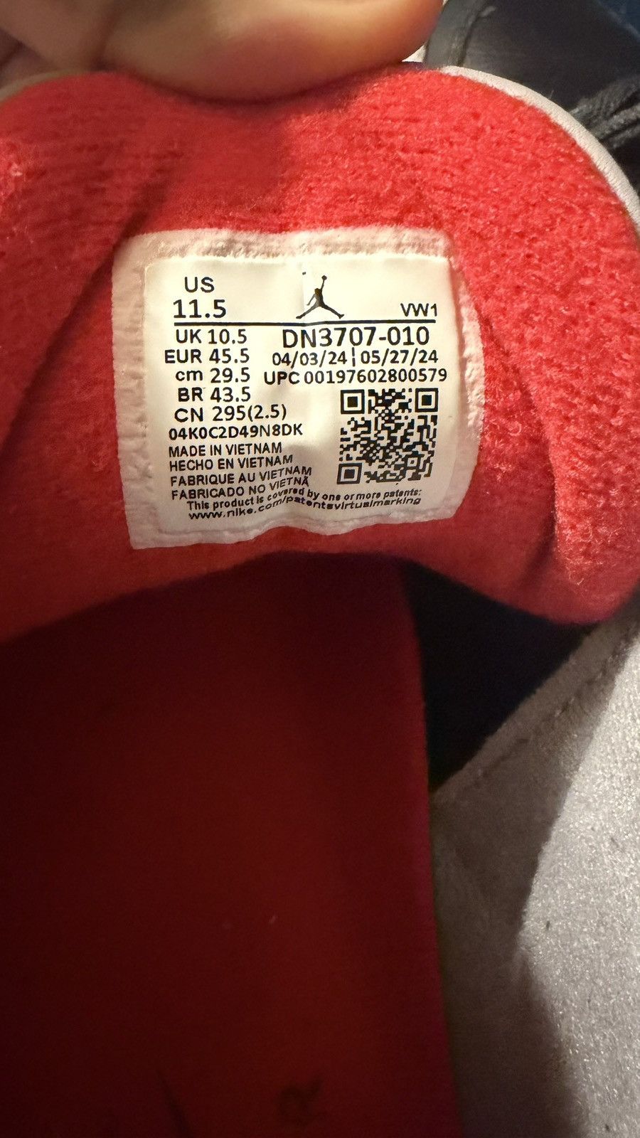 Jordan Brand Jordan 3 black cement Size US 11.5 / EU 44-45 - 9 Thumbnail