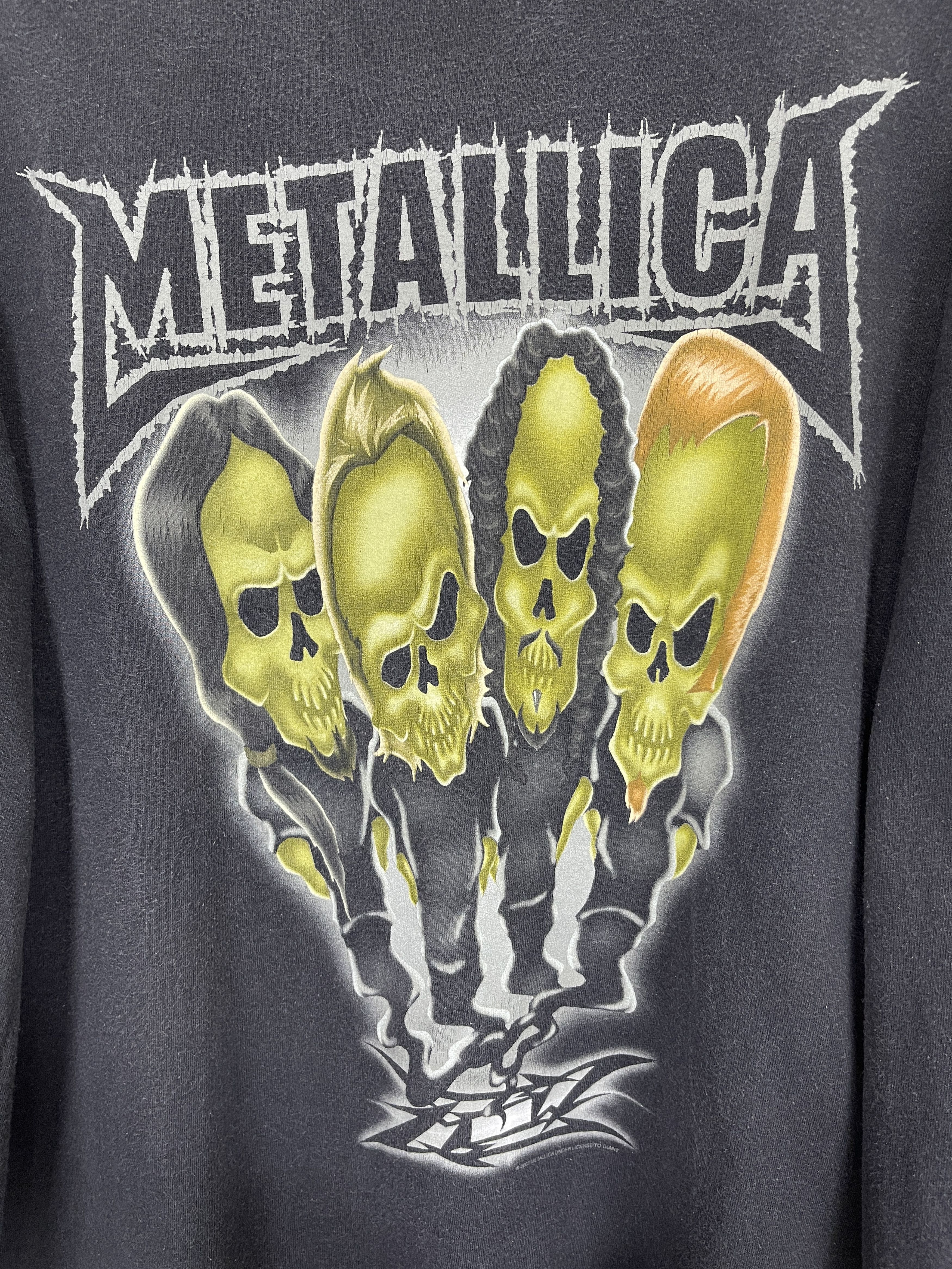 Vintage 2001 Metallica Long Sleeve T Shirt TA0372, image size:3500x4667