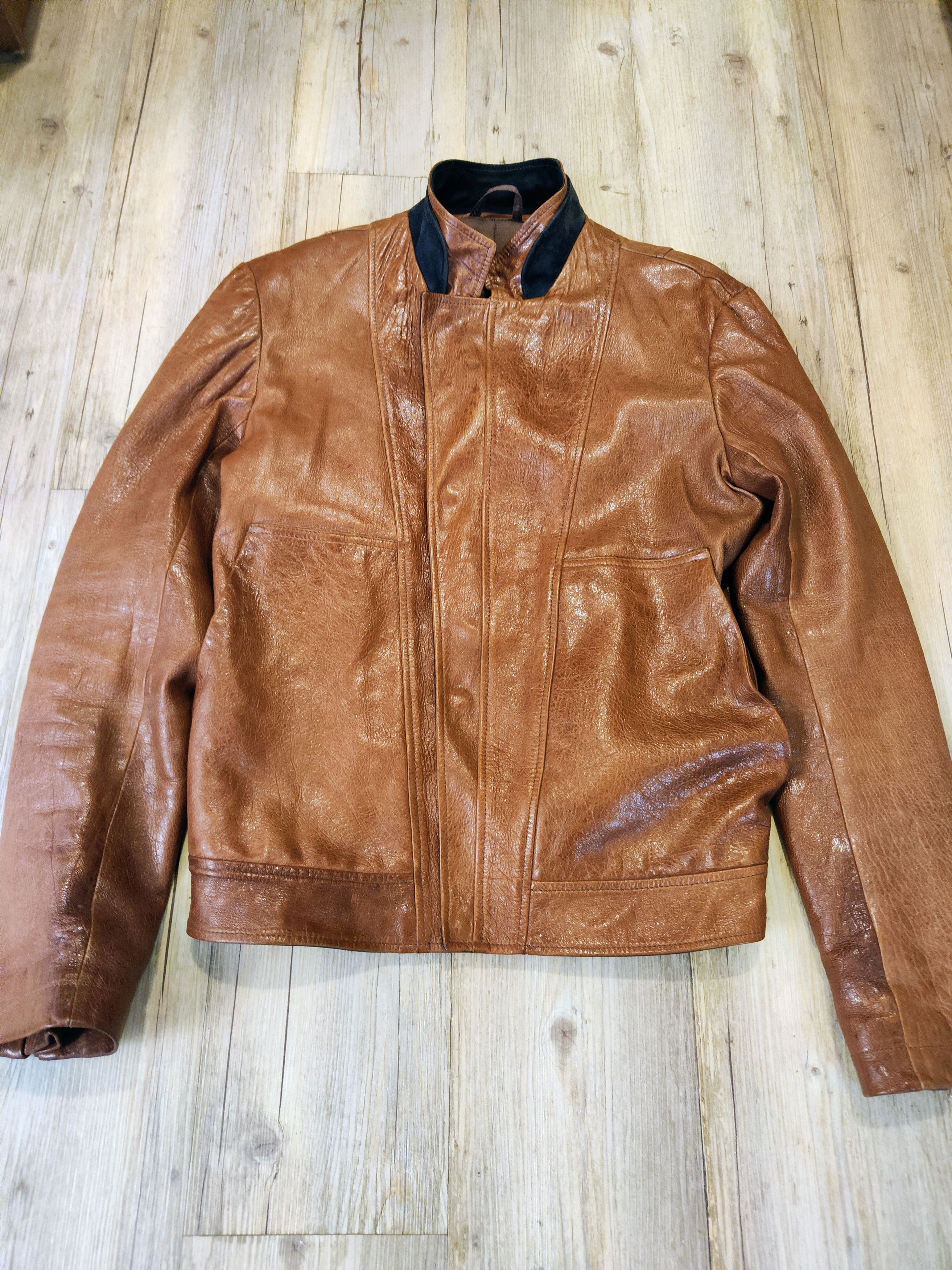 Nicole Farhi Collection Privee? leather rider.Like Rick Owens or Seraphin Size US L / EU 52-54 / 3 - 3 Thumbnail