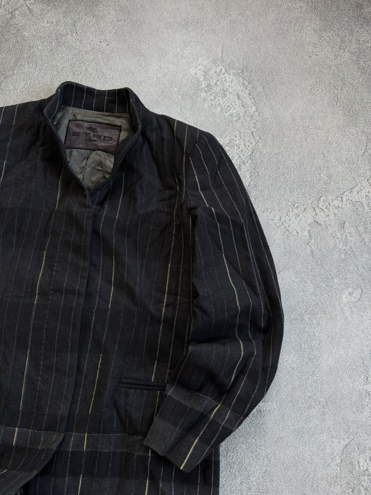Etro Etro 42size striped wool coat long jacket button up casual Size M / US 6-8 / IT 42-44 - 3 Thumbnail