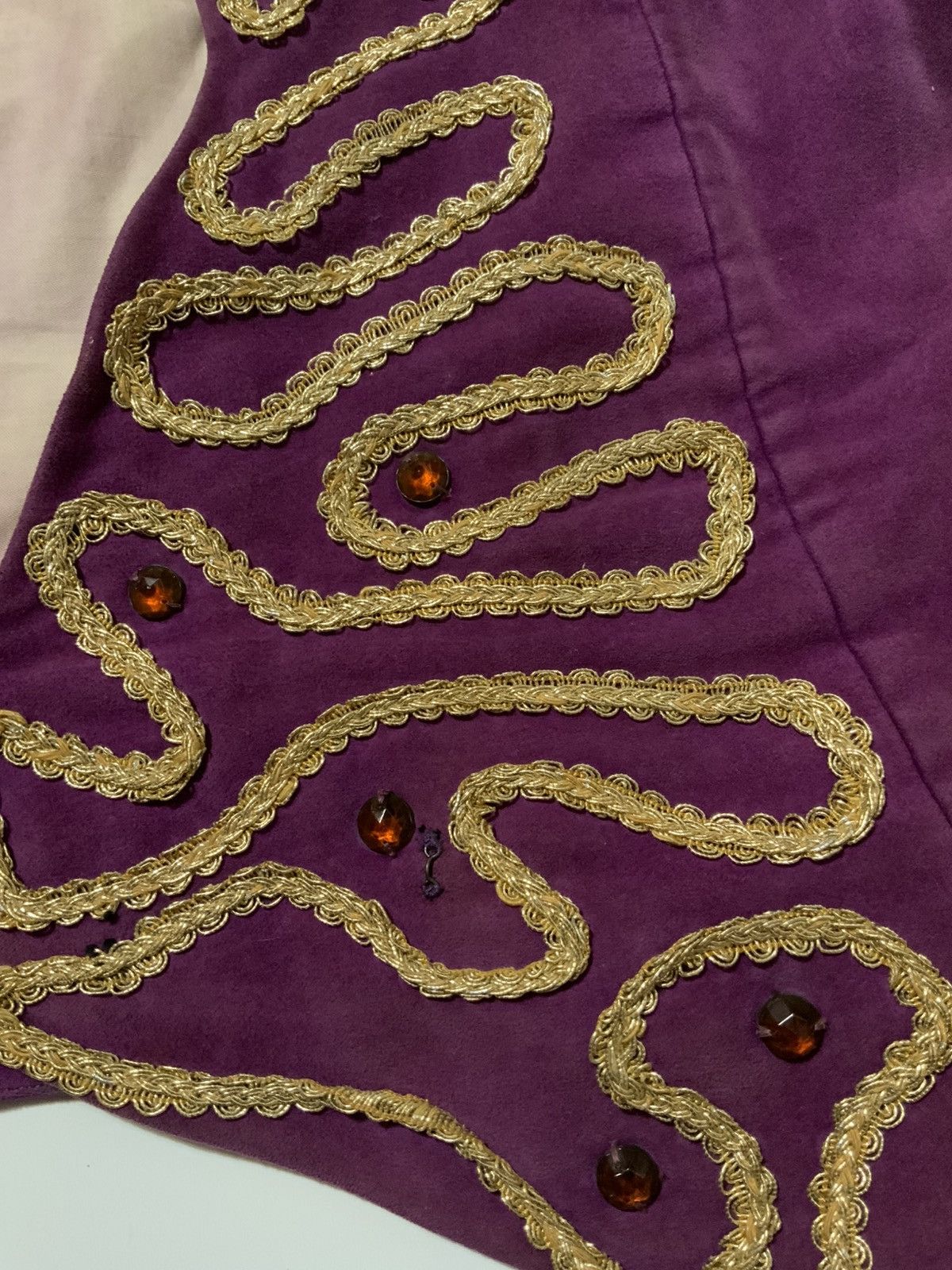 Vintage Marching Band Steampunk Purple Haze Velvet Hendrix Vest Size US M / EU 48-50 / 2 - 7 Thumbnail