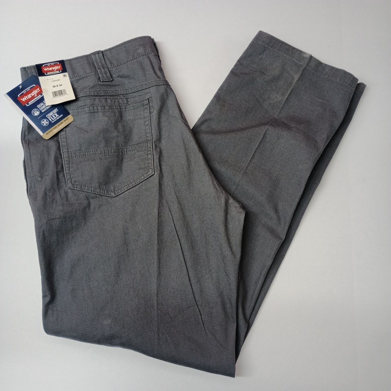 Wrangler Wrangler Inspector Ripstop Work Pants Men's 38x34 Gray Size US 38 / EU 54 - 1 Thumbnail