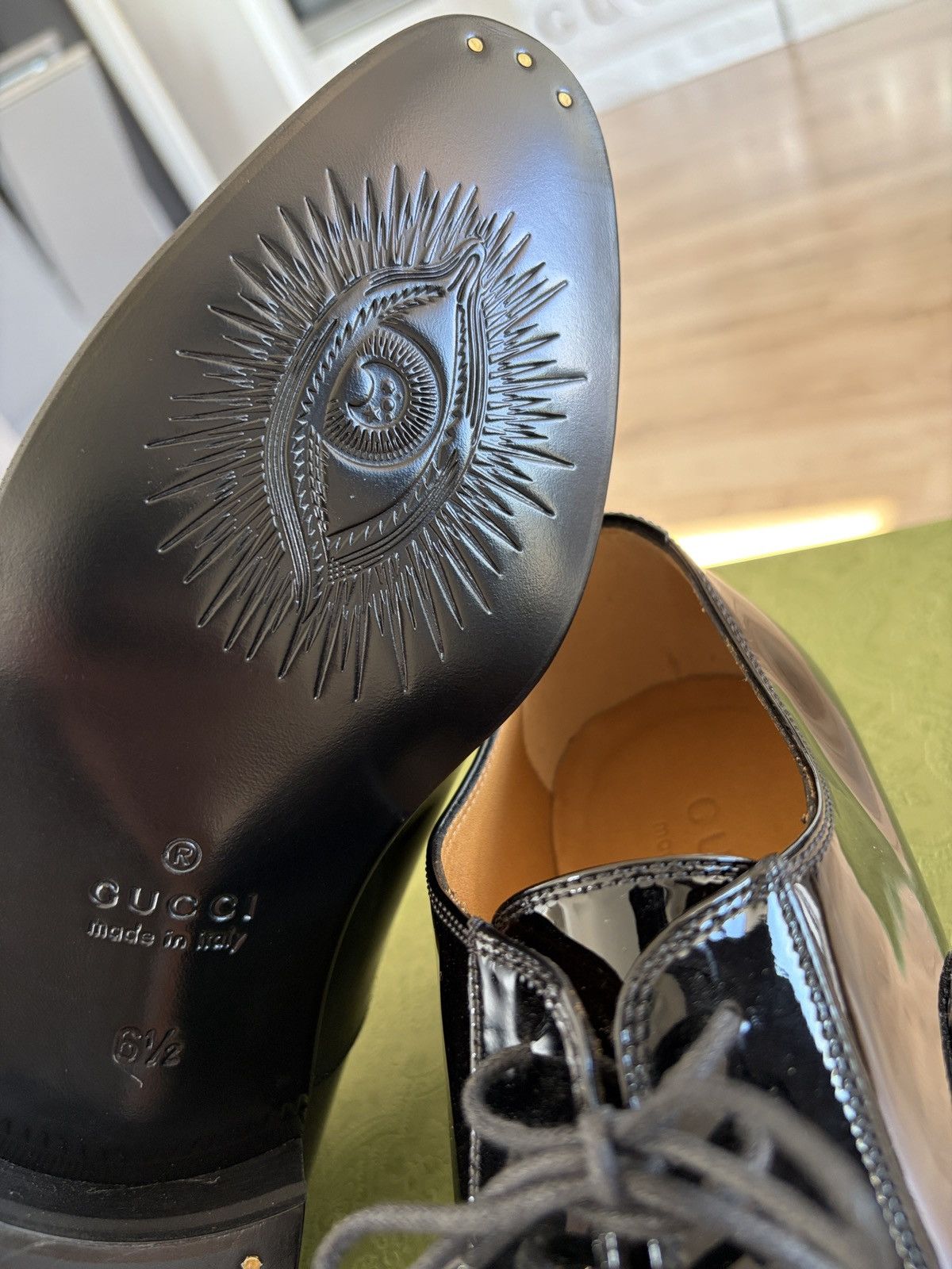 Gucci Gucci Worsh Patent Leather Lace-Up Shoes Size US 7.5 / EU 40-41 - 12 Thumbnail