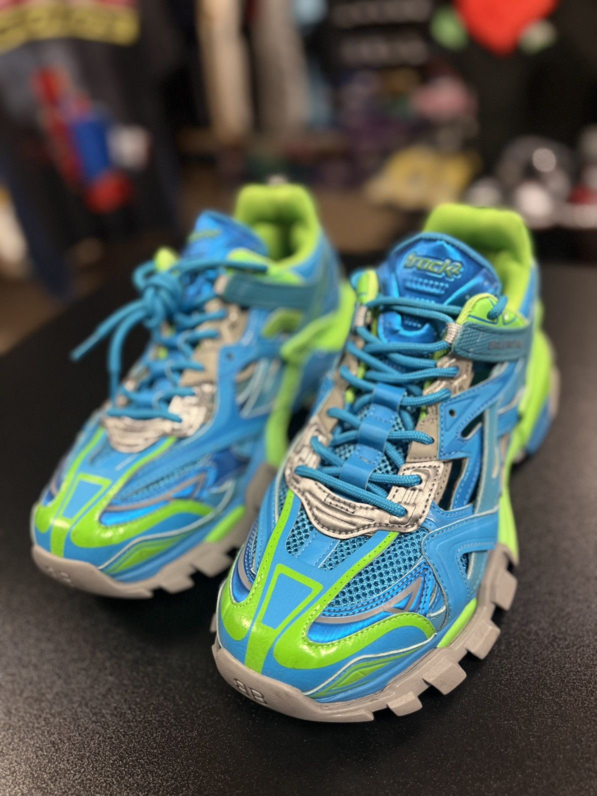 Balenciaga Balenciaga Track 2 Blue Green Size 44EU/11US/10UK Size US 11 / EU 44 - 3 Thumbnail