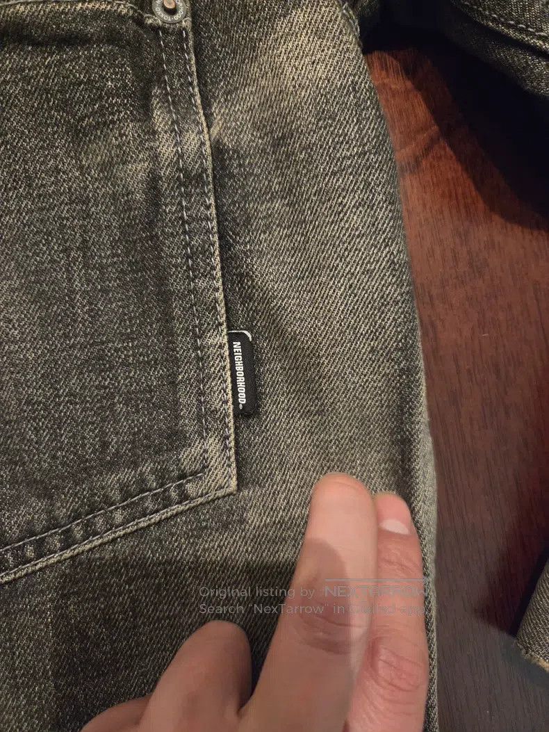 Neighborhood Neighborhood Distressed Washed Single Button Denim Jacket Size US L / EU 52-54 / 3 - 7 Thumbnail