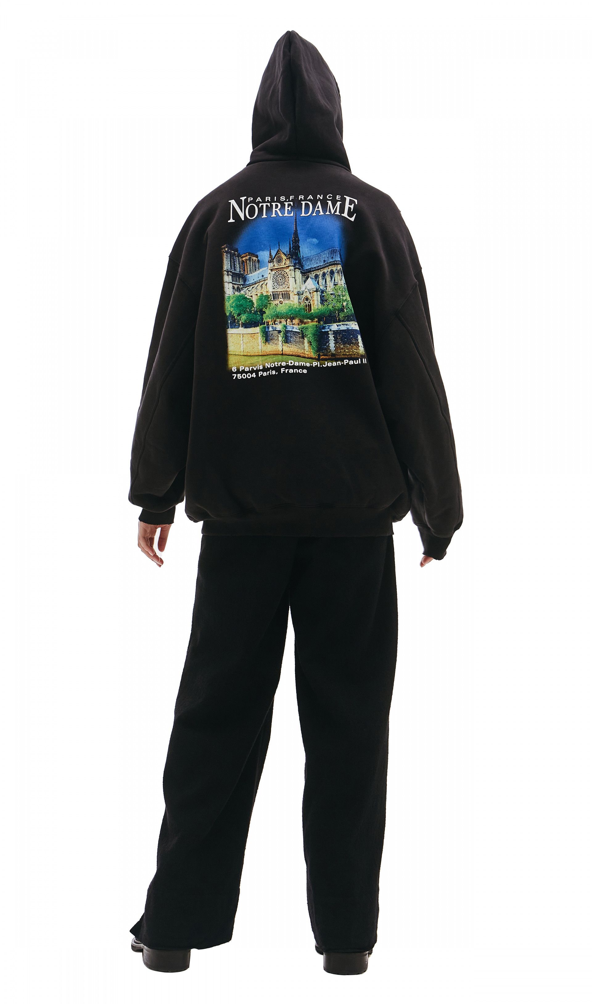 Balenciaga Balenciaga SS21 Sacré Coeur Hoodie - Black Cotton Size US M / EU 48-50 / 2 - 20 Thumbnail