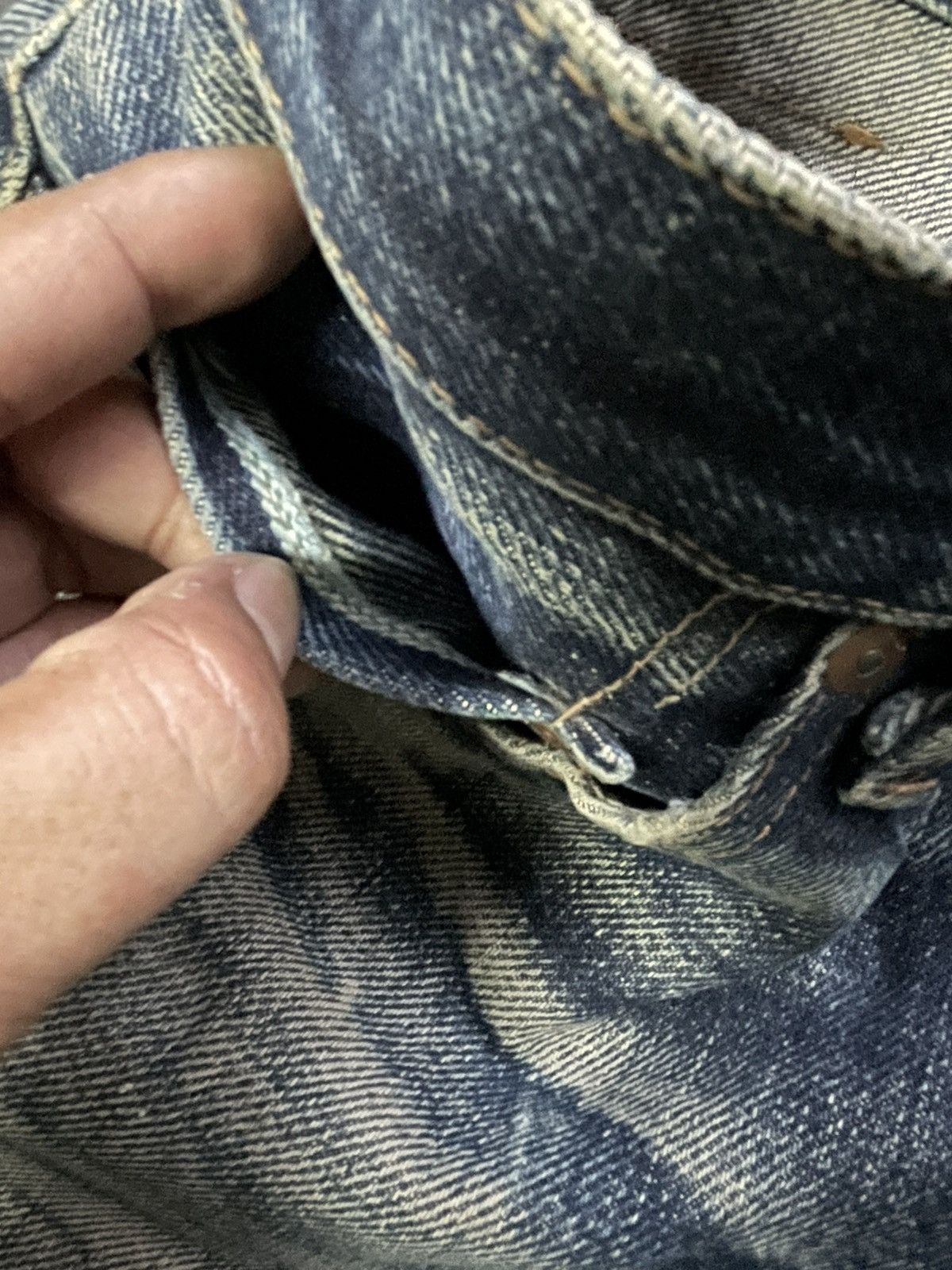 KOJIMA GENES × Vintage Vintage Kojima Genes Selvedge Distresed Denim Size US 34 / EU 50 - 21 Thumbnail