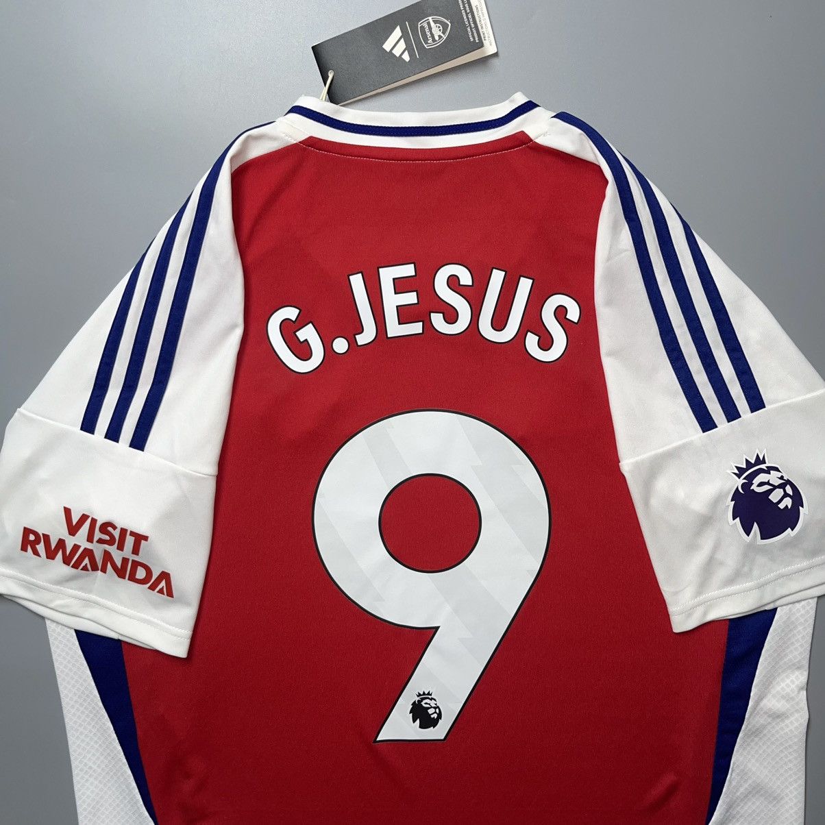 Vintage ARSENAL ADIDAS 2024/2025 FOOTBALL HOME JERSEY #9 JESUS Size US L / EU 52-54 / 3 - 8 Thumbnail