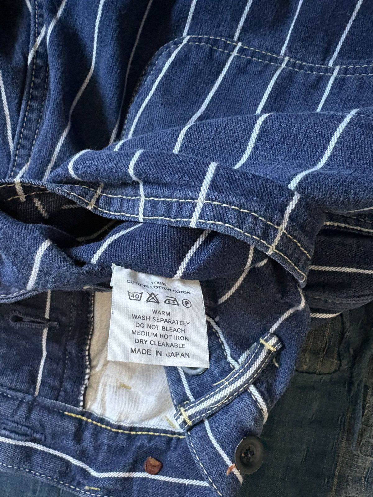 Kapital KAPITAL Double Knee Lumber Pants stripe Size US 30 / EU 46 - 11 Thumbnail
