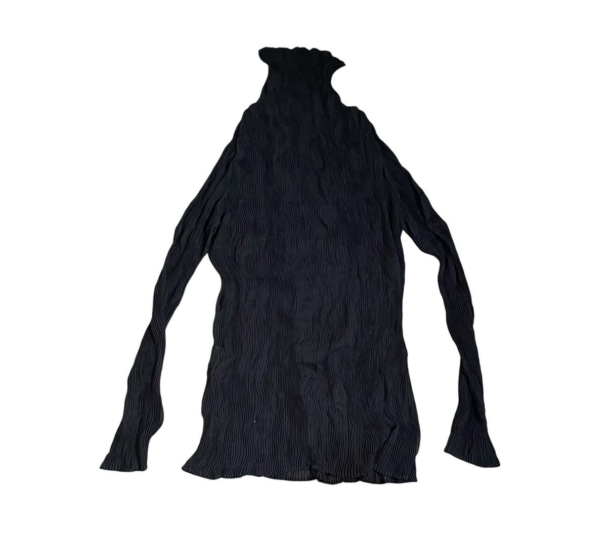 Issey Miyake Vintage issey miyake pleats sheer black turtleneck Size S / US 4 / IT 40 - 5 Thumbnail