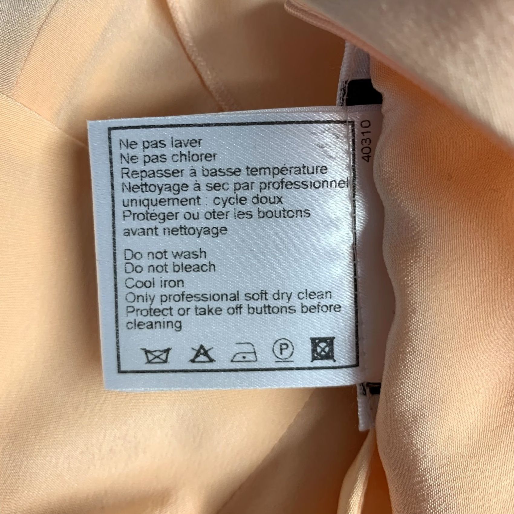 Chanel CHANEL Skirt Orange Sorbet Silk Layered 4 Size 27" / US 4 / IT 40 - 6 Thumbnail