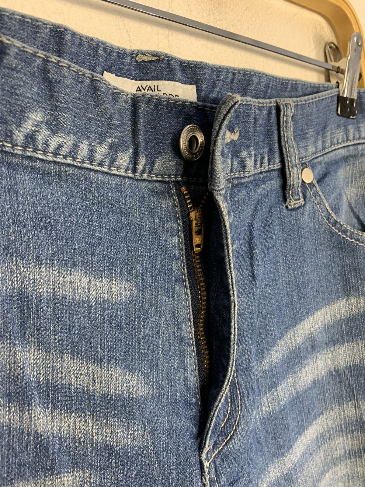 Japanese Brand Avail Avant Garde Indigo Denim Jeans Straight Cut Size US 32 / EU 48 - 5 Thumbnail