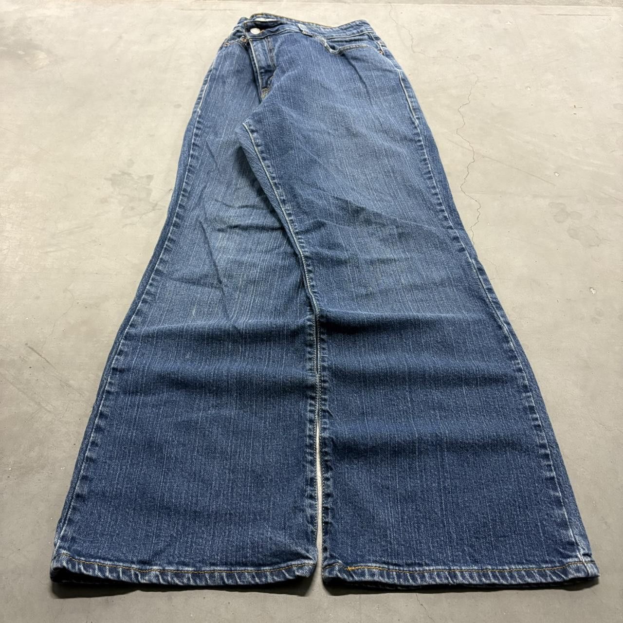 Levi's Crazy Vintage Y2K/2000s Levis Flare Bootcut Streetwear Skater grunge Dark Wash Denim Jeans! Size US 34 / EU 50 - 3 Thumbnail