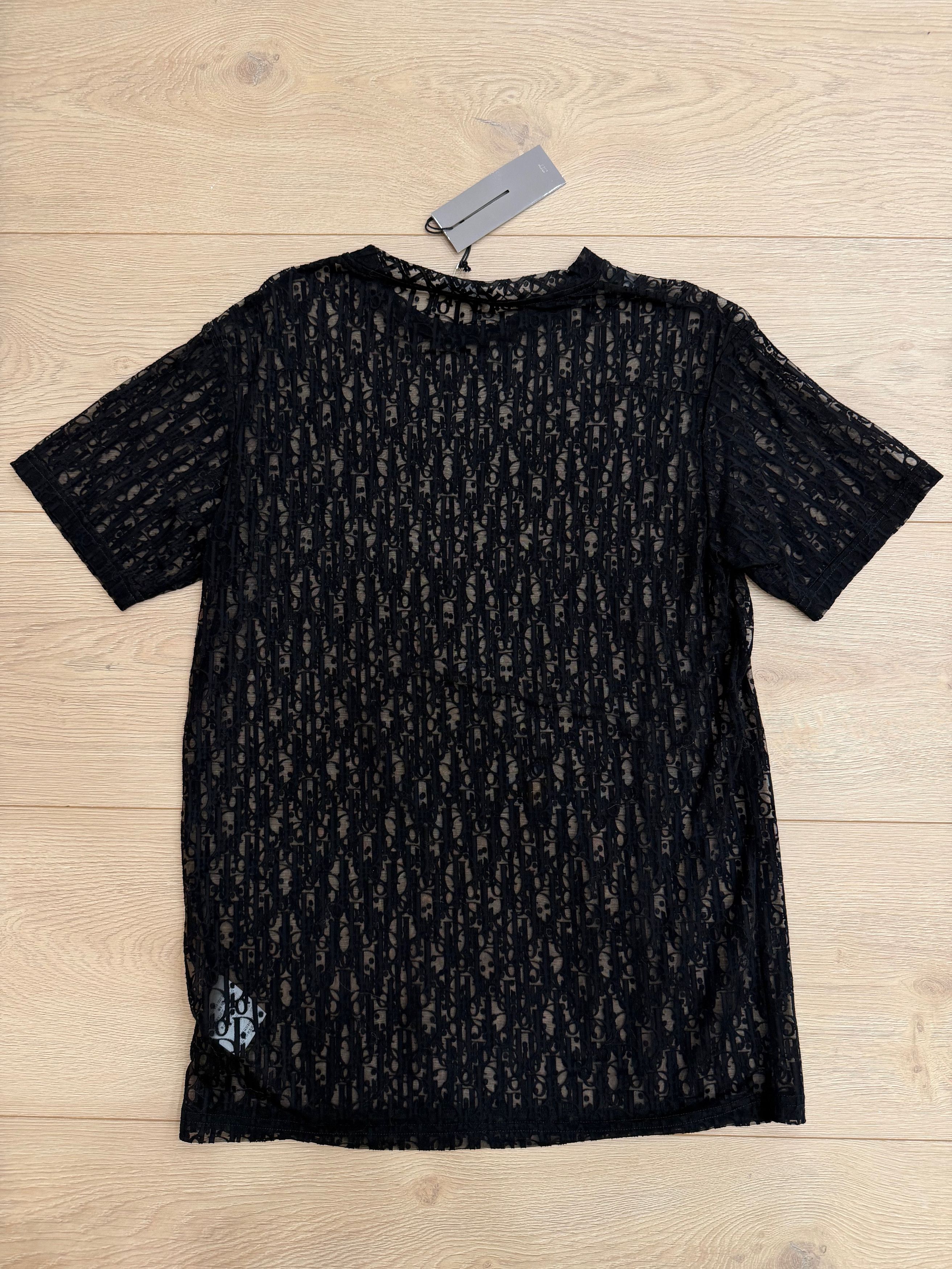 Dior Oblique Logo Sheer Transparent Mesh See Through Shirt XS Size US XS / EU 42 / 0 - 14 Thumbnail
