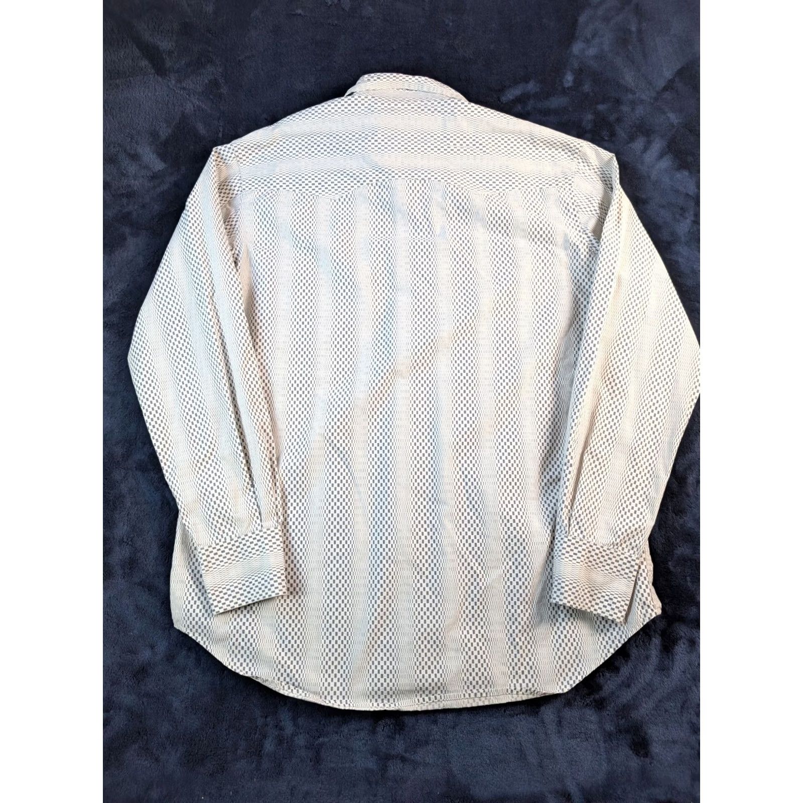 Lucky Brand Lucky Brand Western Dungarees Button-Up Shirt M Men White Plaid Long Sleeve Diamond Snaps 52in Chest Vintage: No Size US M / EU 48-50 / 2 - 6 Thumbnail