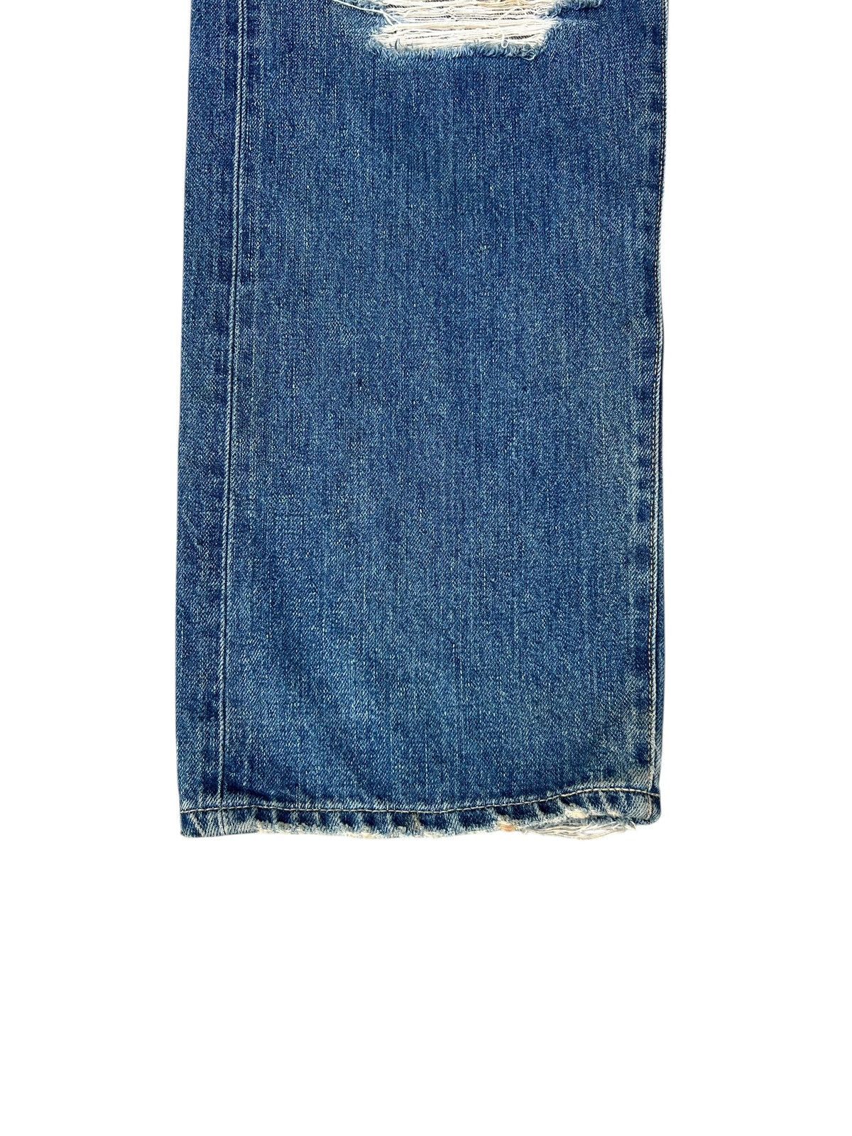 WHIZ LIMITED Whiz Limited Japan Ripped Distress Denim Selvedge Jeans Size US 32 / EU 48 - 10 Thumbnail