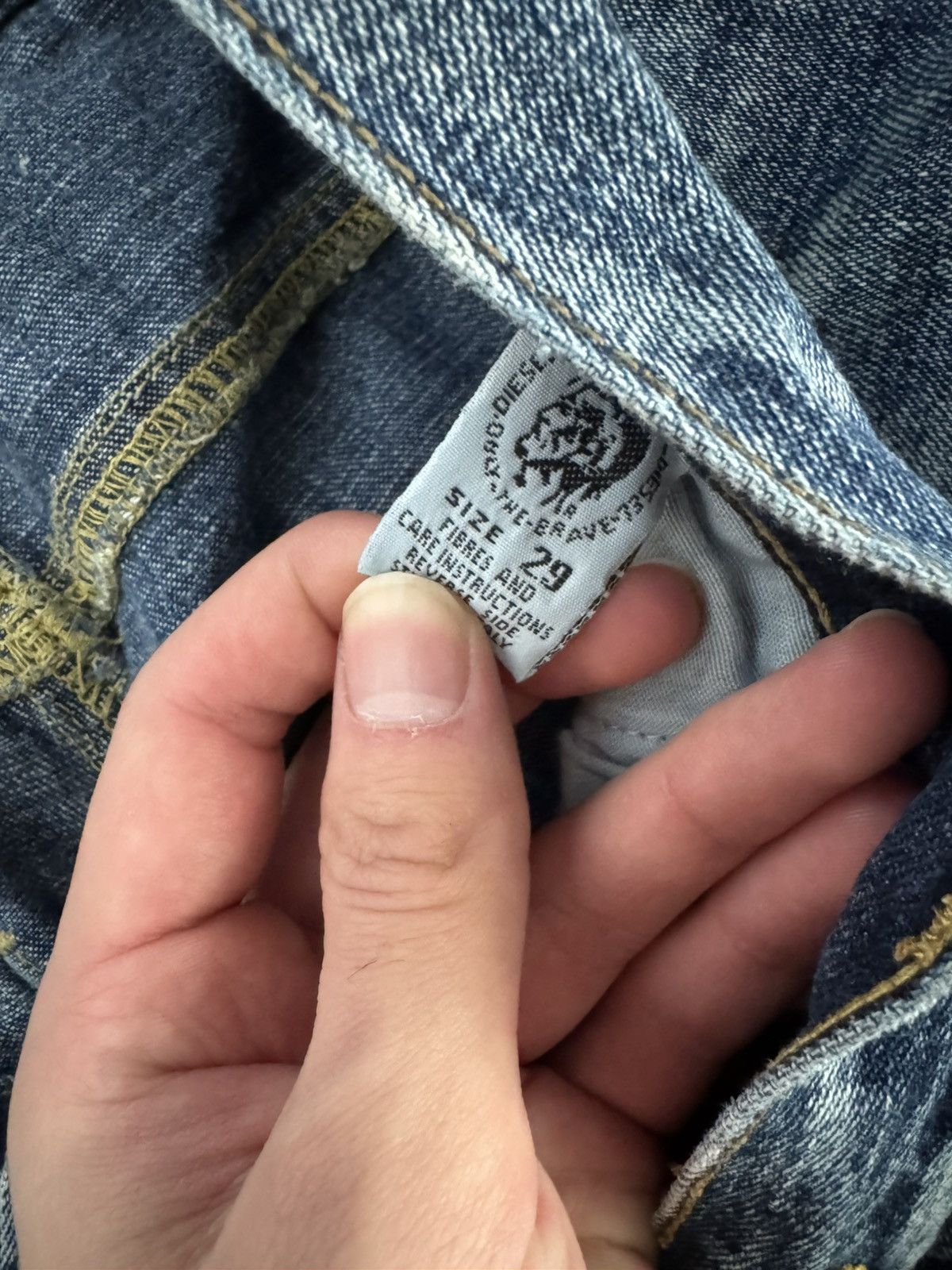 Diesel × Vintage Vintage Diesel Distressed Flared Denim Size US 29 - 4 Thumbnail