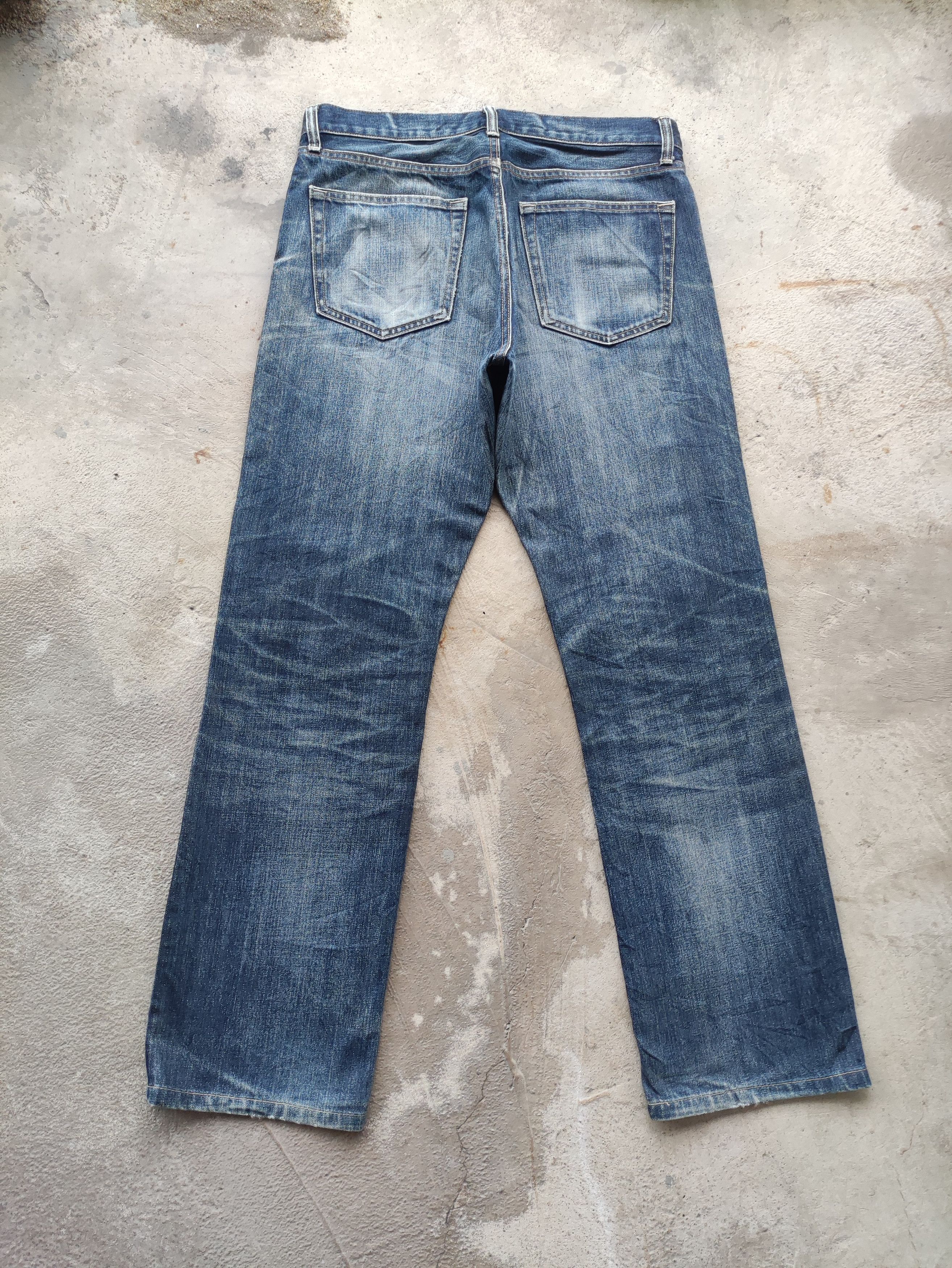 Japanese Brand Vintage Japanese Jean Distressed Faded Denim Size US 35 - 8 Thumbnail