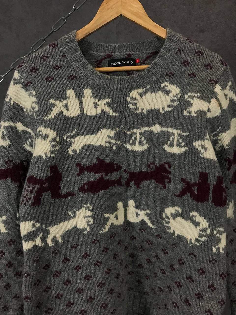 Wood Wood Wood Wood designer wool art sweater Size US S / EU 44-46 / 1 - 3 Thumbnail