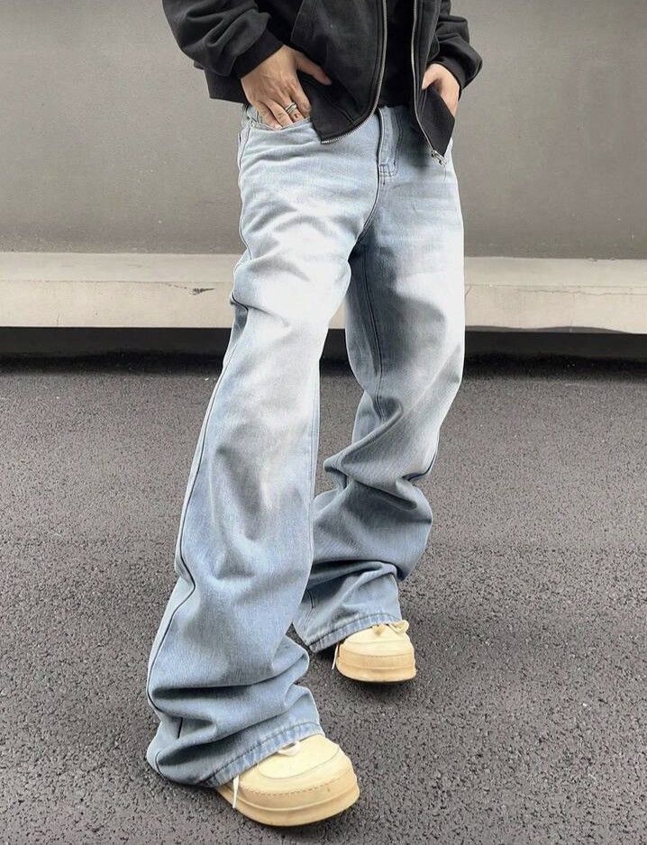 Horiuchi x zai Stacked Denim Jeans Drip Hip Hop