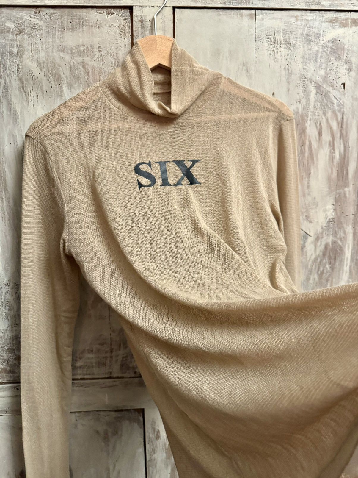 Maison Margiela margiela mm6 men unisex mesh nude top S fitted Size US S / EU 44-46 / 1 - 9 Thumbnail