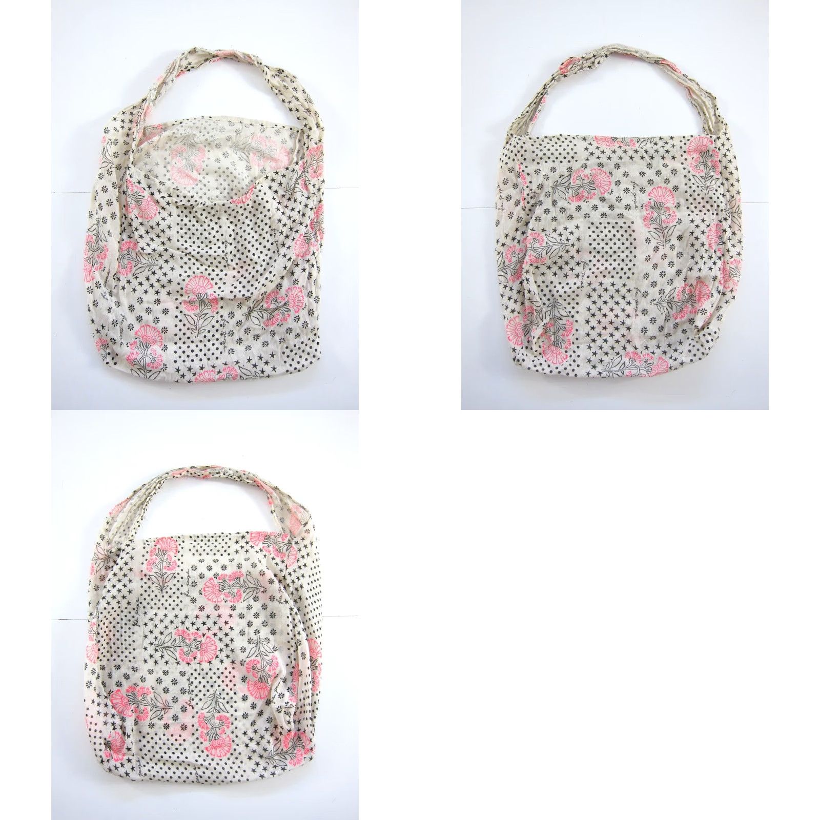 Free People Free People Tote Unisex Adults Large Lightweight Gauze Beach 7 Bags Floral Pattern Brown Pink Cotton 42" Wide 19" Depth 15" Strap Drop Size ONE SIZE - 8 Thumbnail