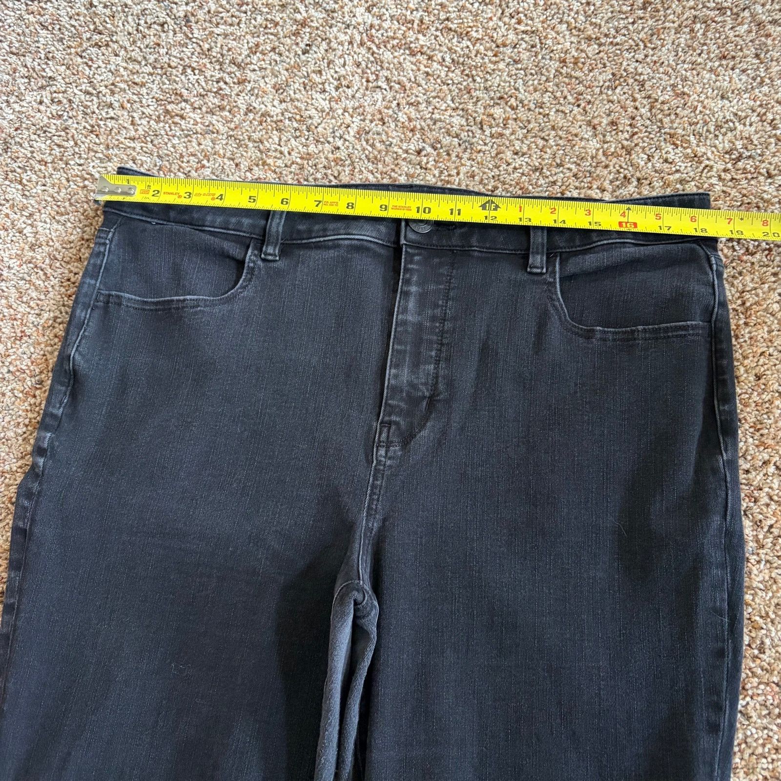American Eagle Outfitters American Eagle Jeans Womens 18 Black Hi Rise Jegging Size 40" / US 18 - 5 Thumbnail