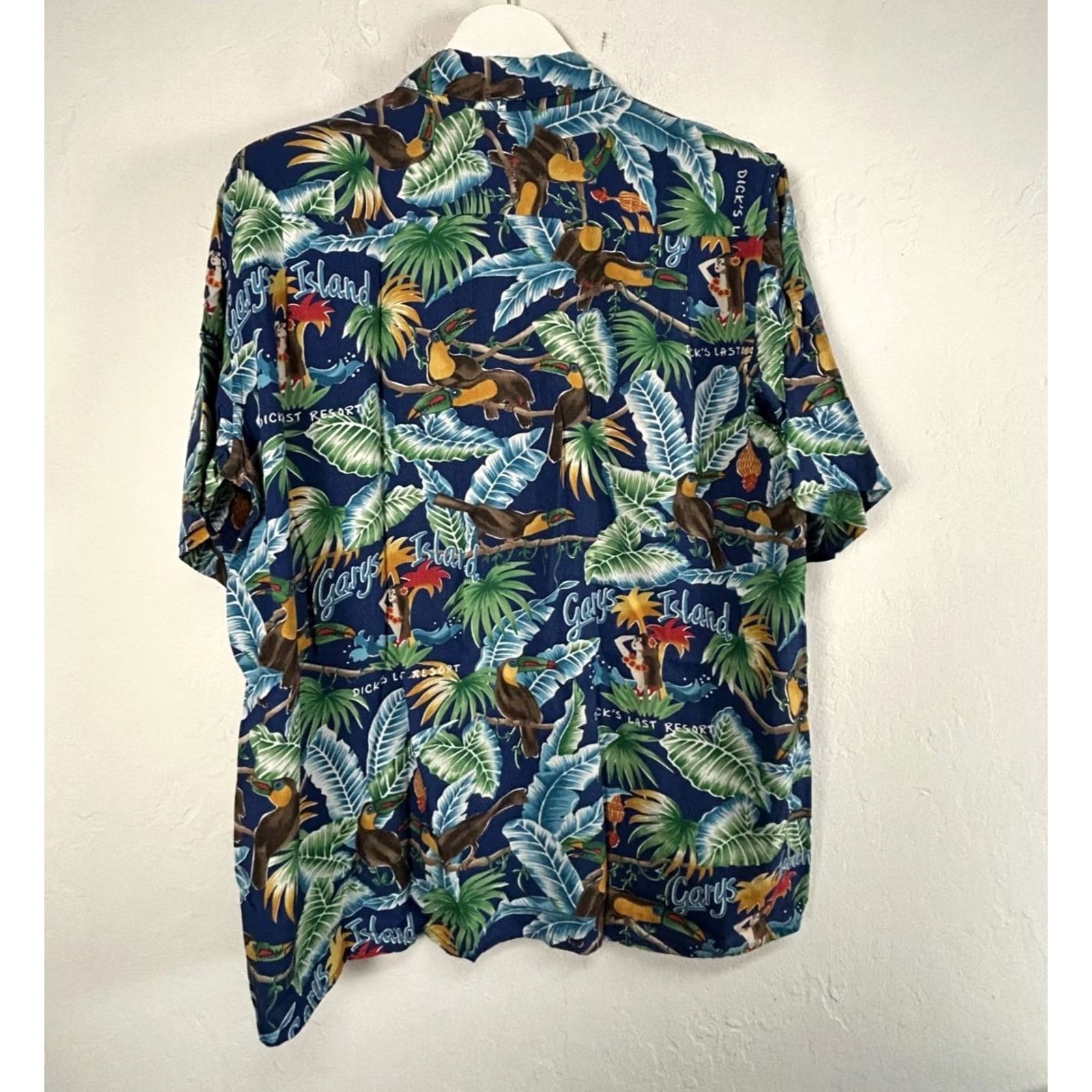 Reyn Spooner VINTAGE Reyn Spooner Garys Island Hawaiian Shirt Medium Tropical Print Button-Up Size US M / EU 48-50 / 2 - 2 Thumbnail