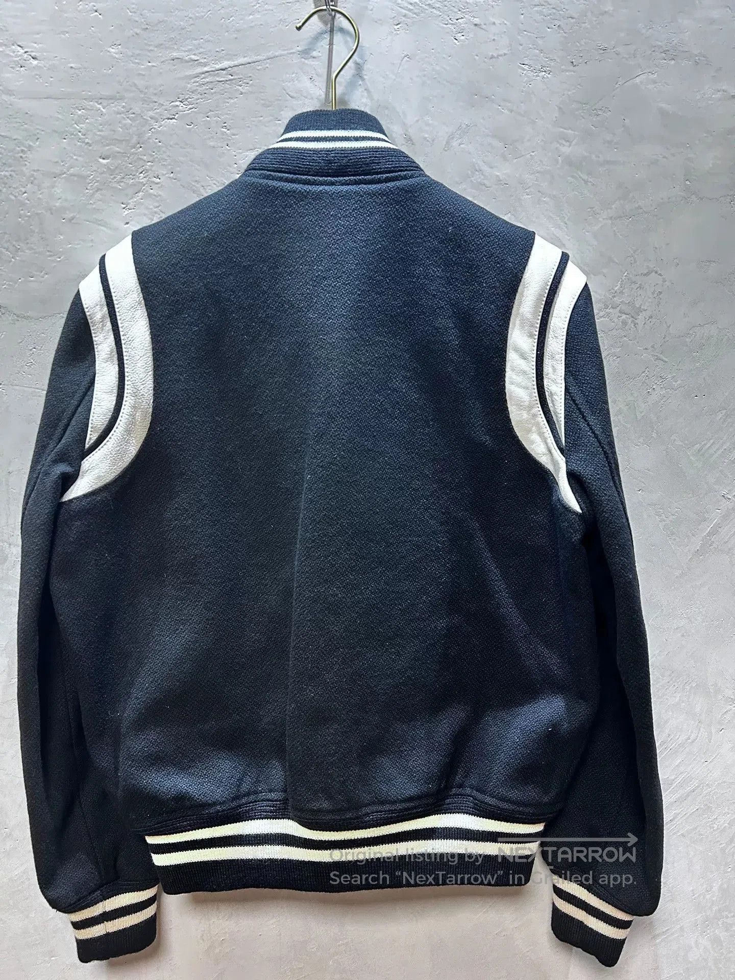 Saint Laurent Paris Black and White Baseball Jacket. Size US M / EU 48-50 / 2 - 2 Thumbnail