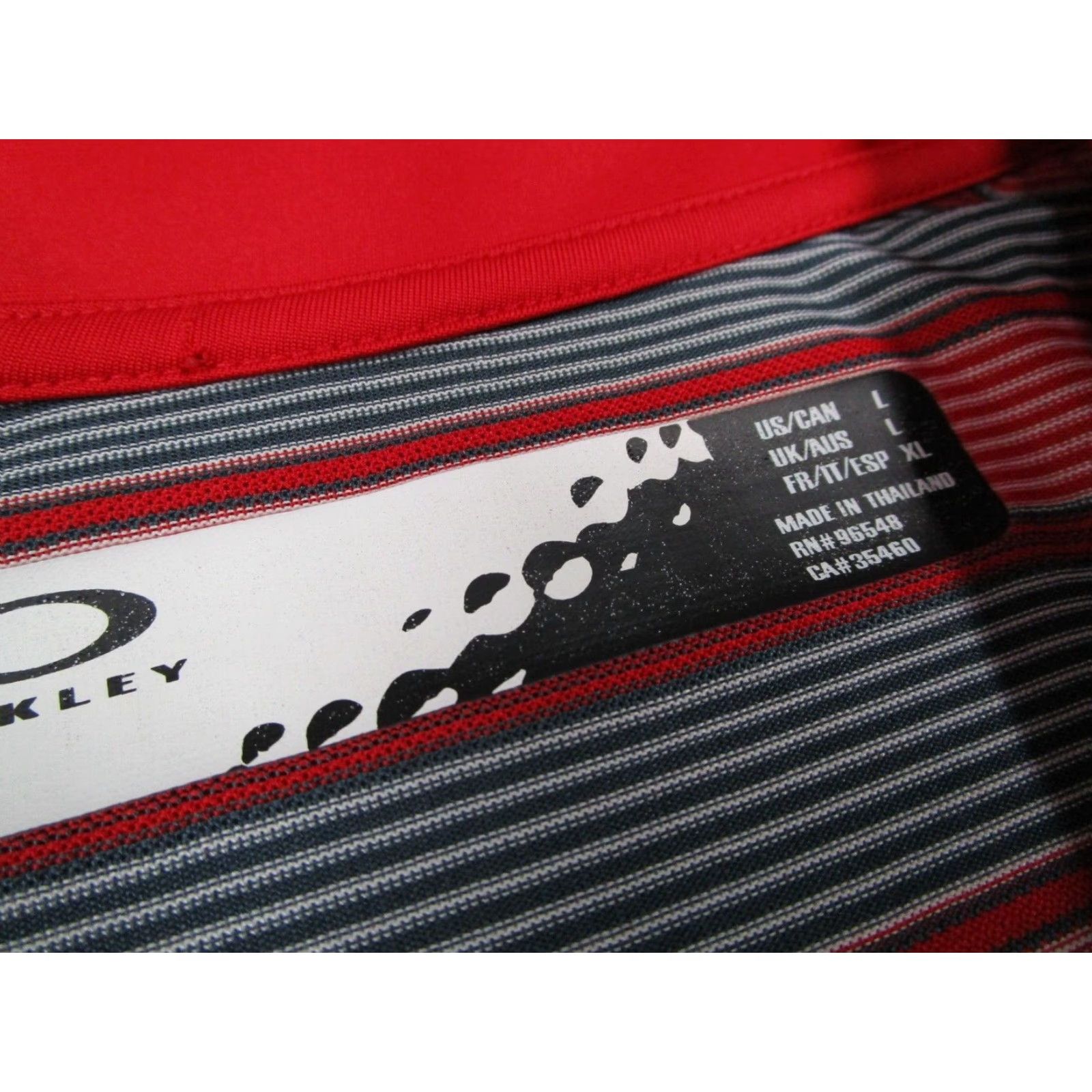 Oakley Oakley Shirt Mens Large Red 1/2 Zip Polo Short Sleeve Performance Golf Polo Shirt Size US L / EU 52-54 / 3 - 3 Thumbnail
