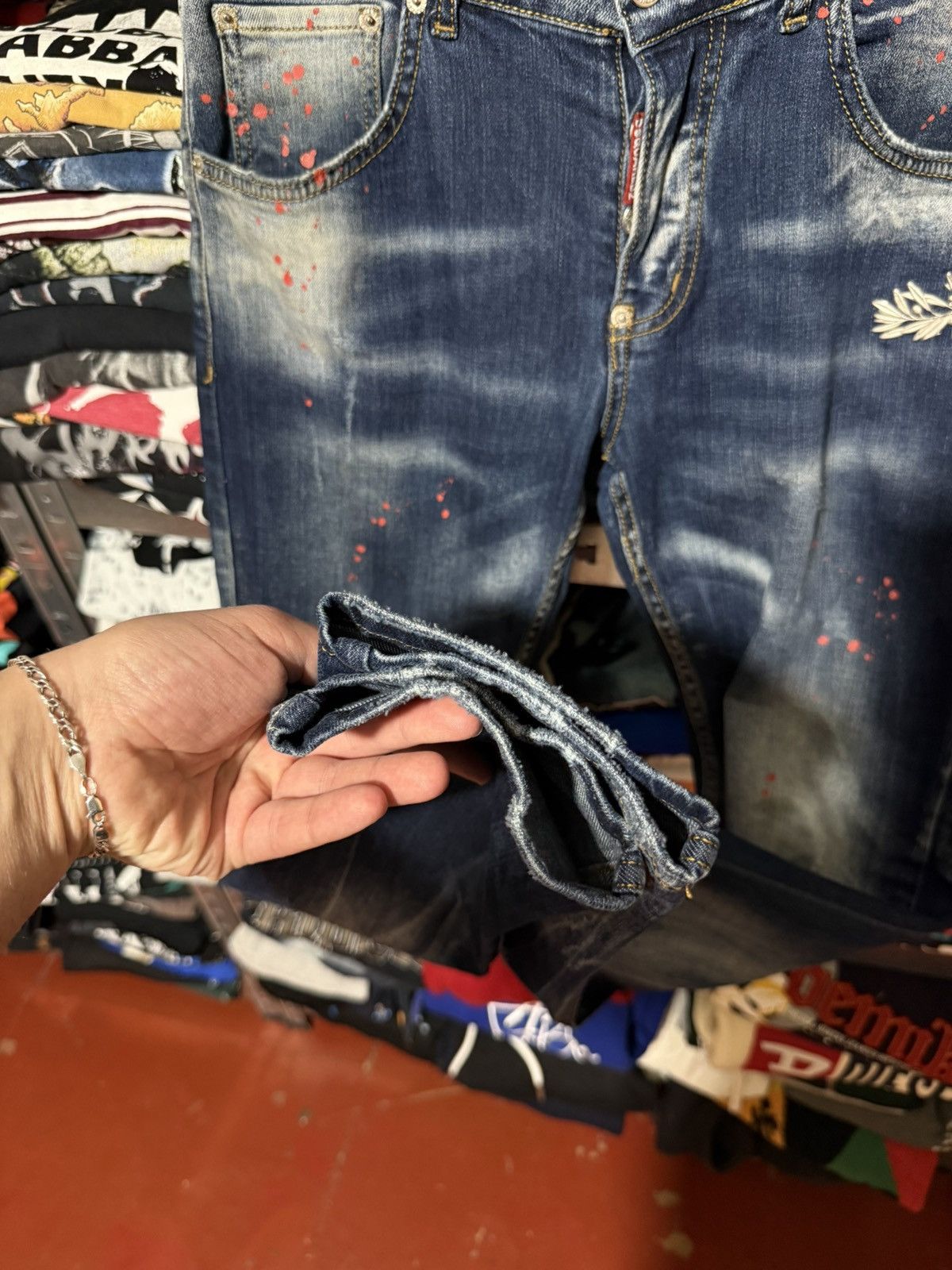 Dsquared2 Rare Luxury Dsquared2 Distressed Denim Navy Jeans Size 46 Size US 30 / EU 46 - 9 Thumbnail