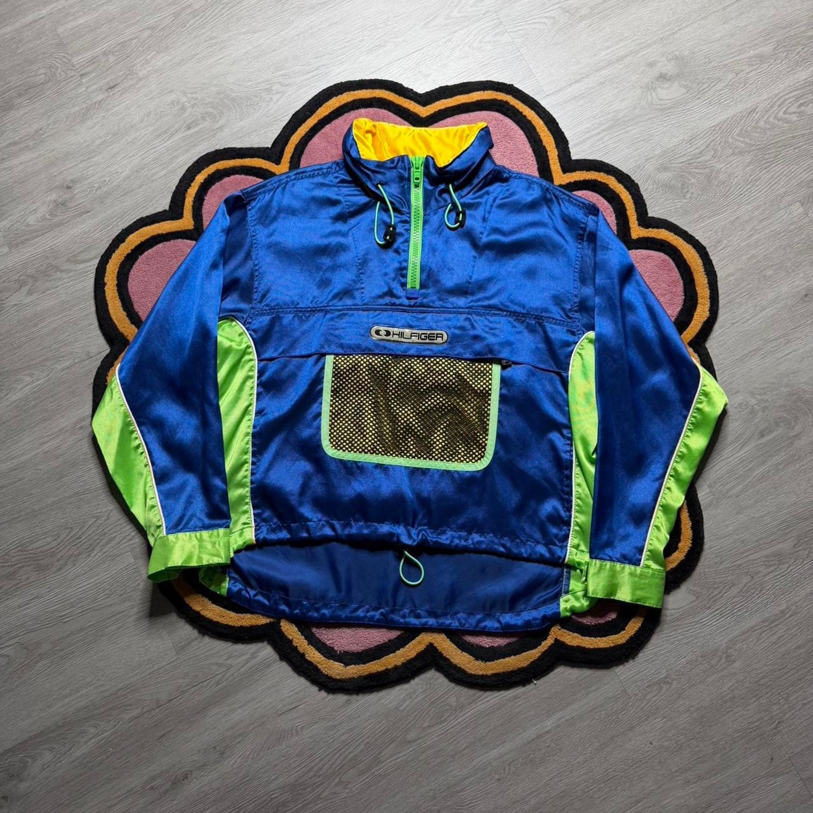 Tommy Hilfiger × Vintage Vintage 90’s Tommy Hilfiger 1/4 Zip Pullover Anorak Jacket Size US S / EU 44-46 / 1 - 1 Thumbnail