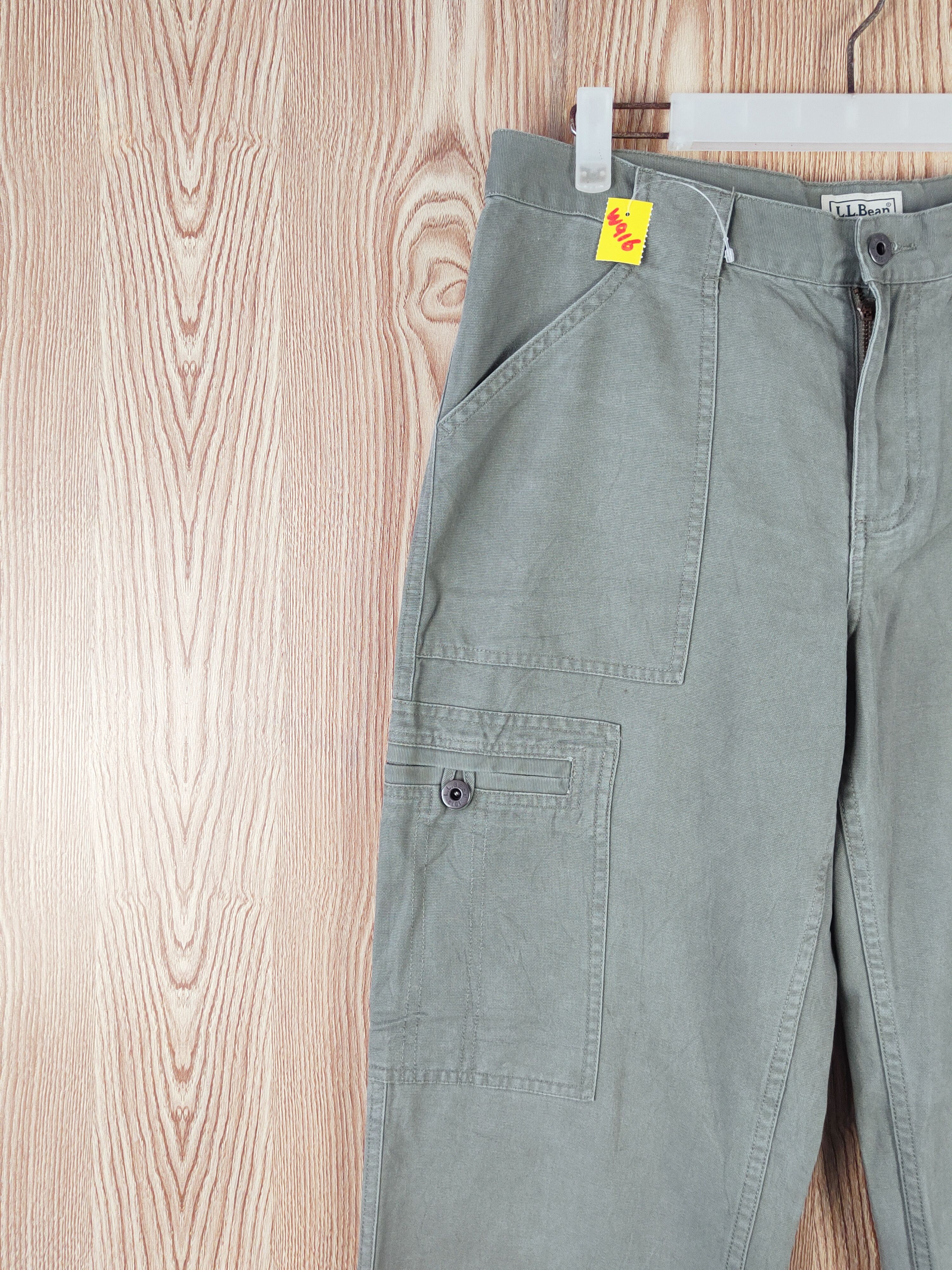 L.L. Bean L.L.Bean Green Multipocket Tactical Cargo Pants #W916 Size US 32 / EU 48 - 3 Thumbnail