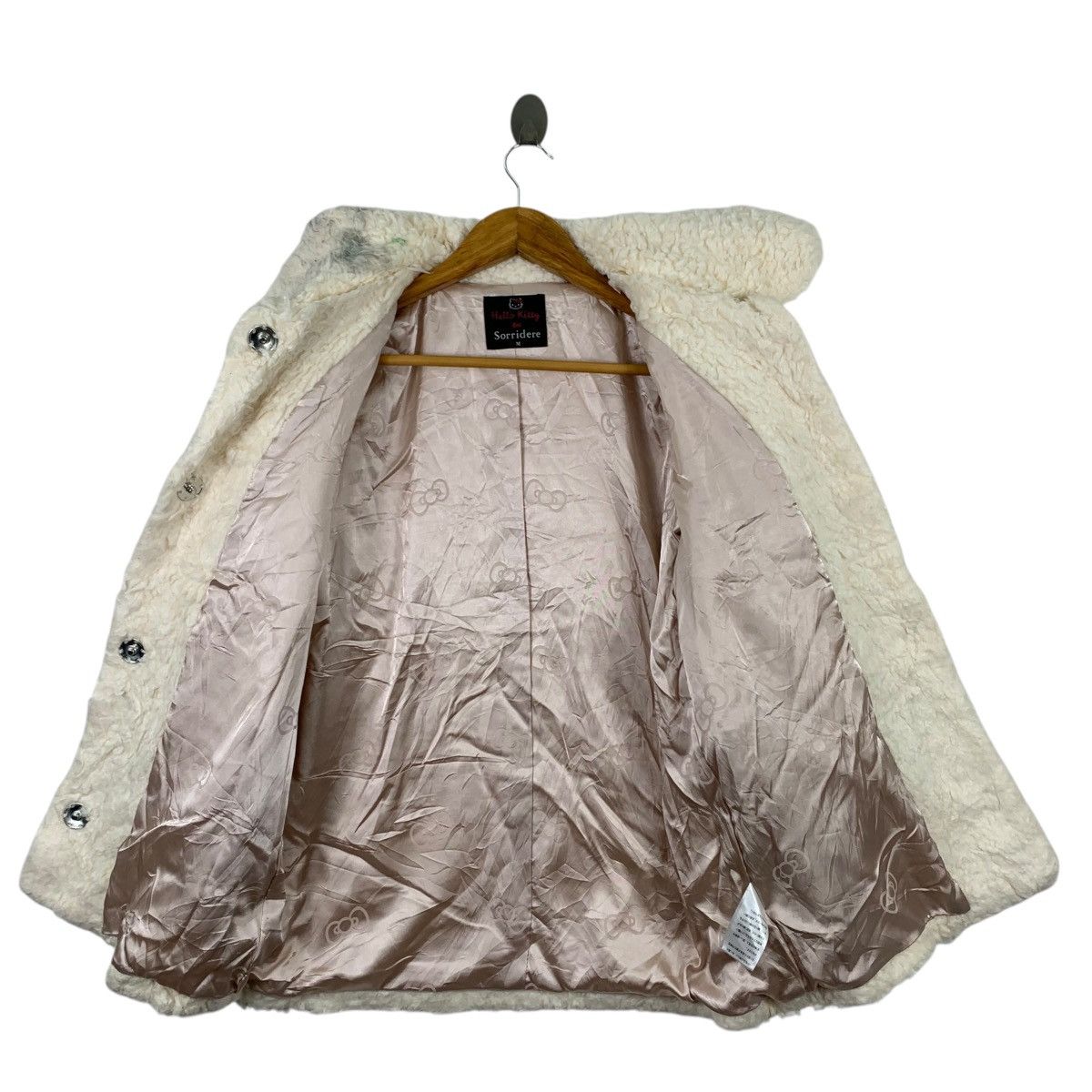 Japanese Brand HELLO KITTY Sorridere Japanese Brand Sherpa White Coat Size M / US 6-8 / IT 42-44 - 2 Thumbnail