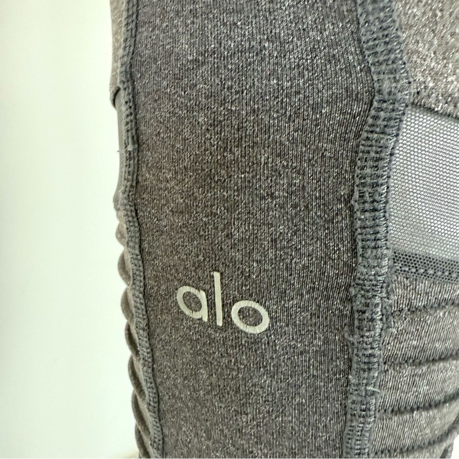 Alo Yoga ALO Yoga women moto leggings heather grey size S Retail 128 Size 28" / US 6 / IT 42 - 5 Thumbnail