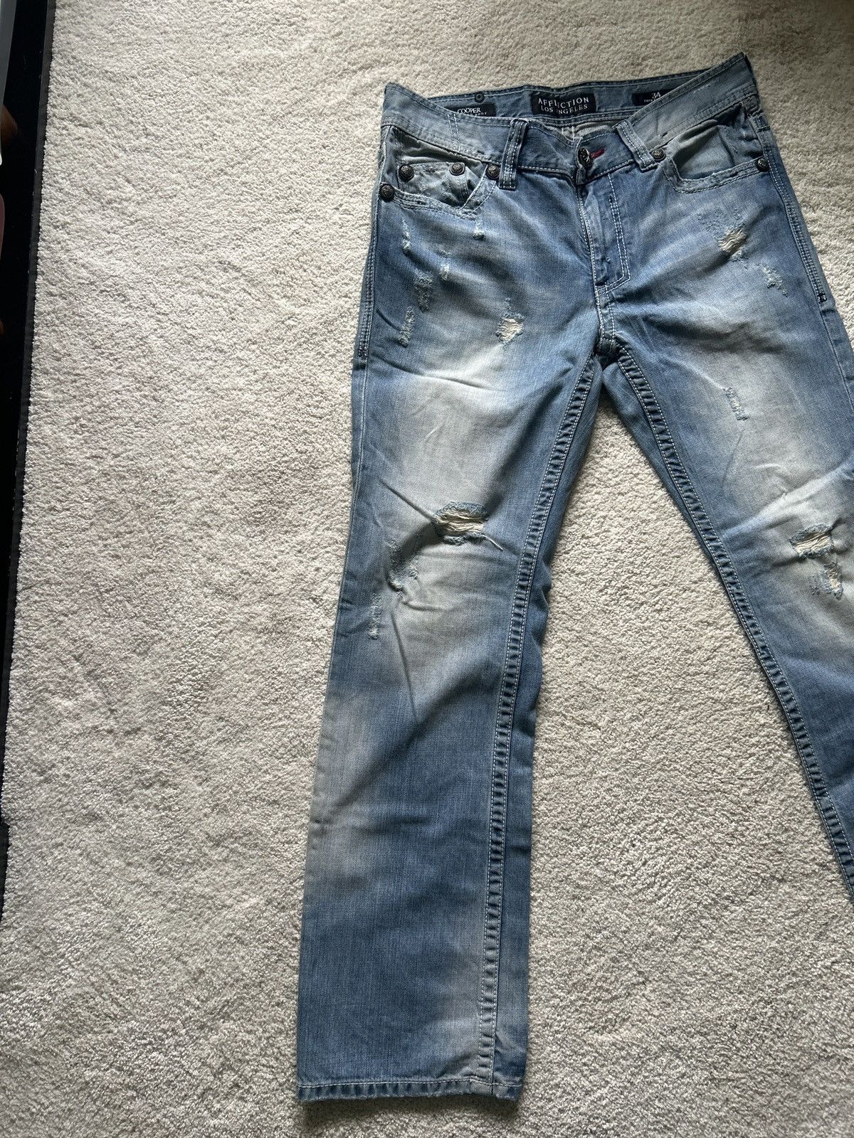 Affliction Affliction mens black label cooper jeans Size US 34 / EU 50 - 7 Thumbnail