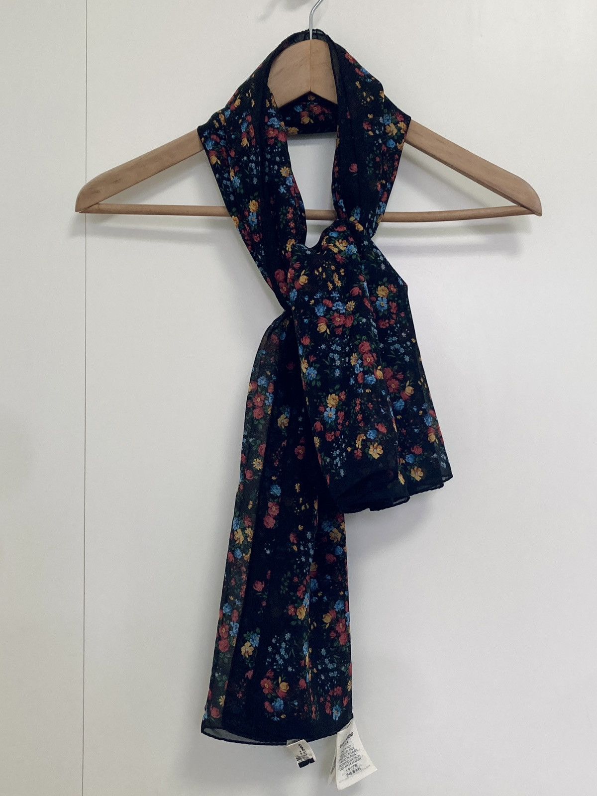 Saint Laurent Paris SAINT LAURENT PARIS BY HEDI SLIMANE 16AW FLORAL SILK SCARF Size ONE SIZE - 1 Thumbnail